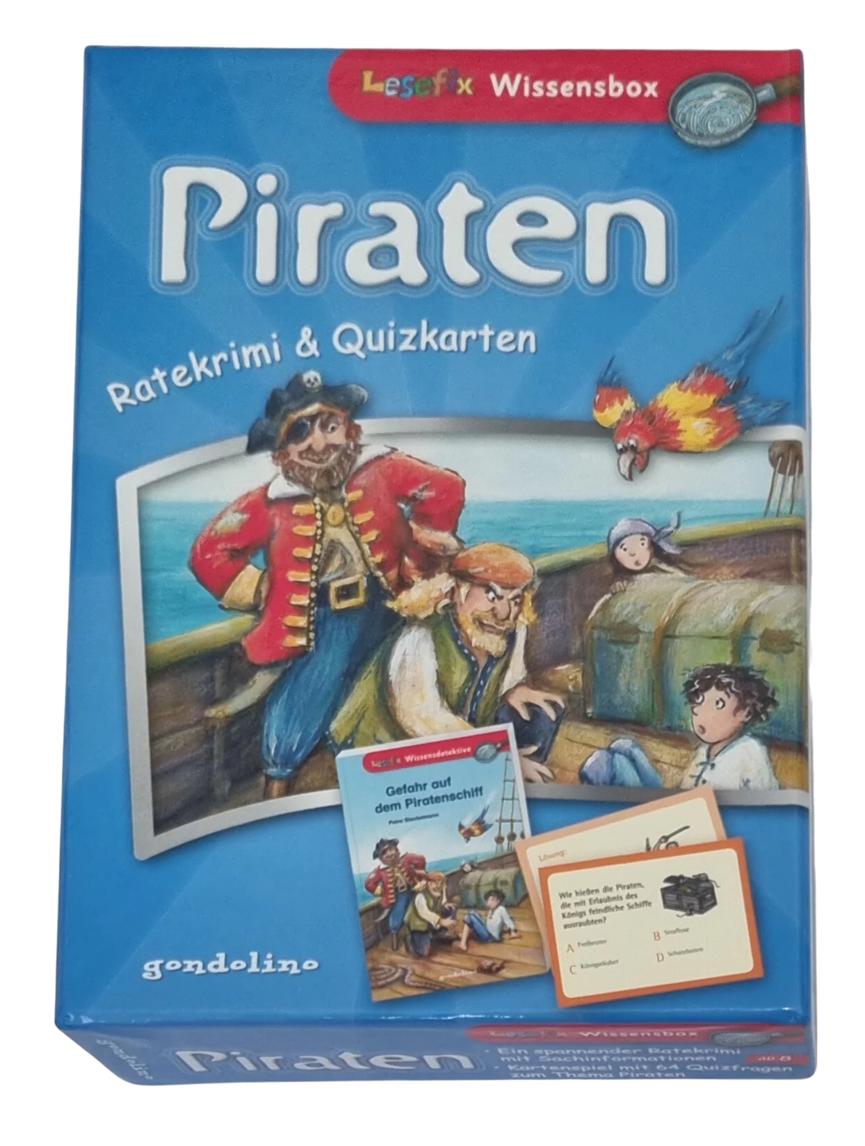 Gondolino Lesefix Piraten Ratekrimi & Quizkarten