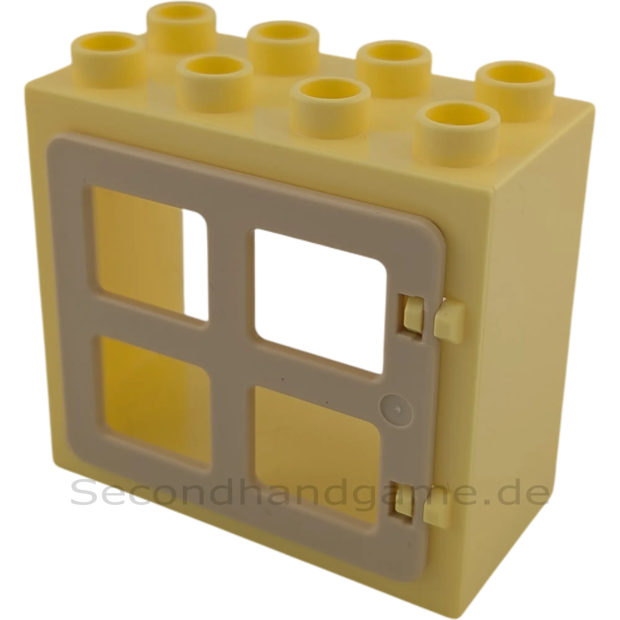 Lego Duplo 61649 Fensterrahmen Hellgelb mit 4 beigen Fenstern