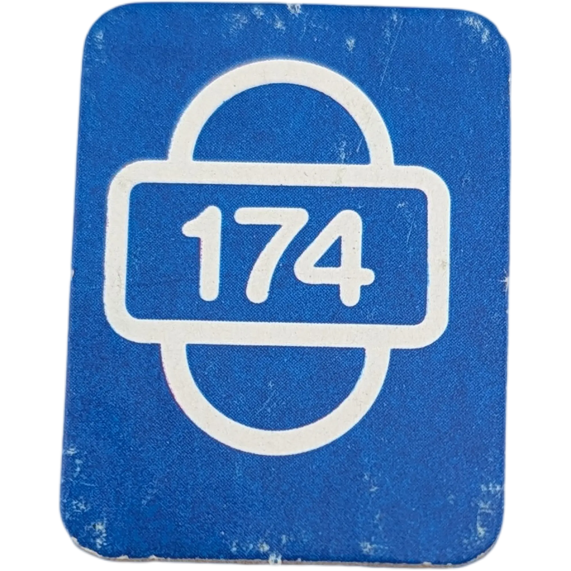 Ravensburger Scotland Yard Ersatzteile Blau Startkarte Zahl Einhundertvierundsiebzig 174