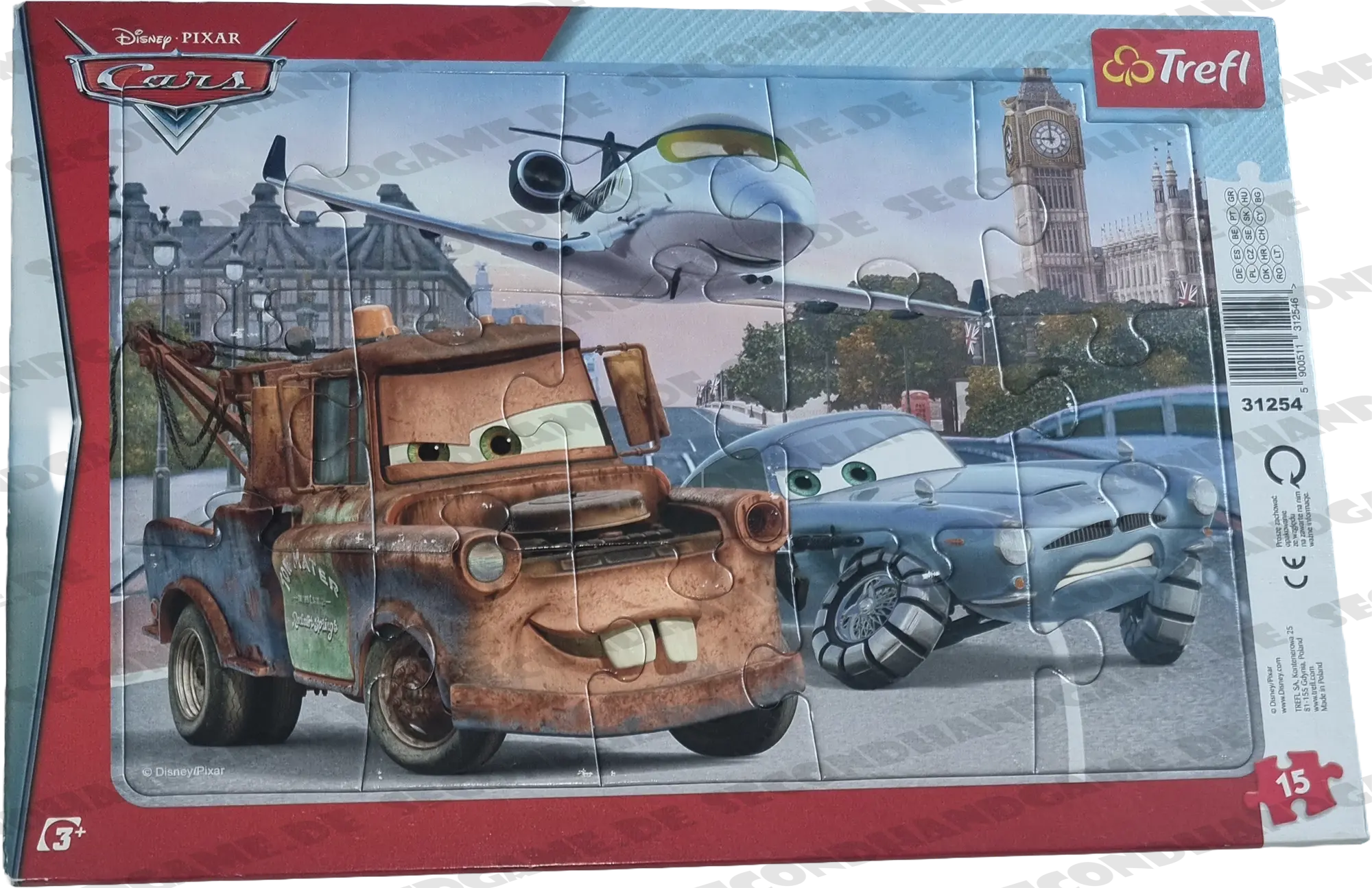 Trefl Disney Cars Rahmenpuzzle 15 Teile 31254