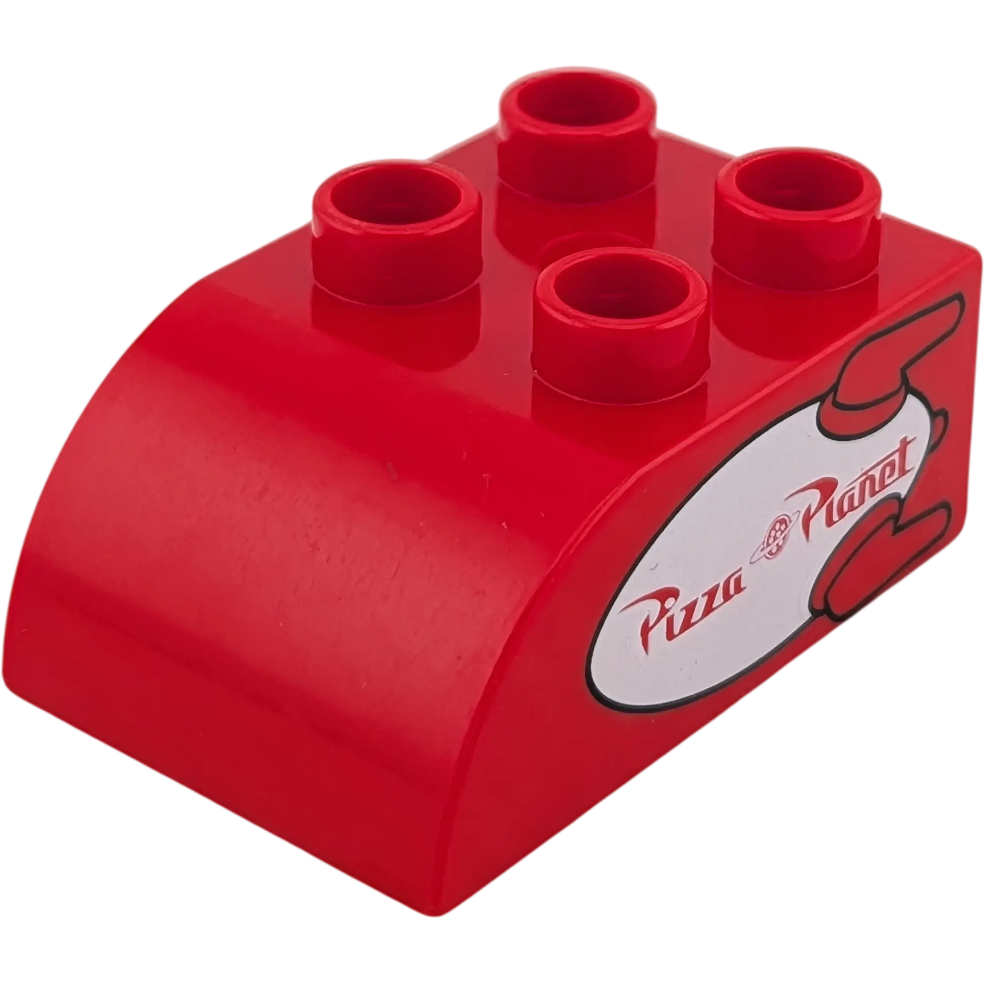 Lego Duplo 2x3 Dachstein 2302 Rot mit Pizza Planet Rot