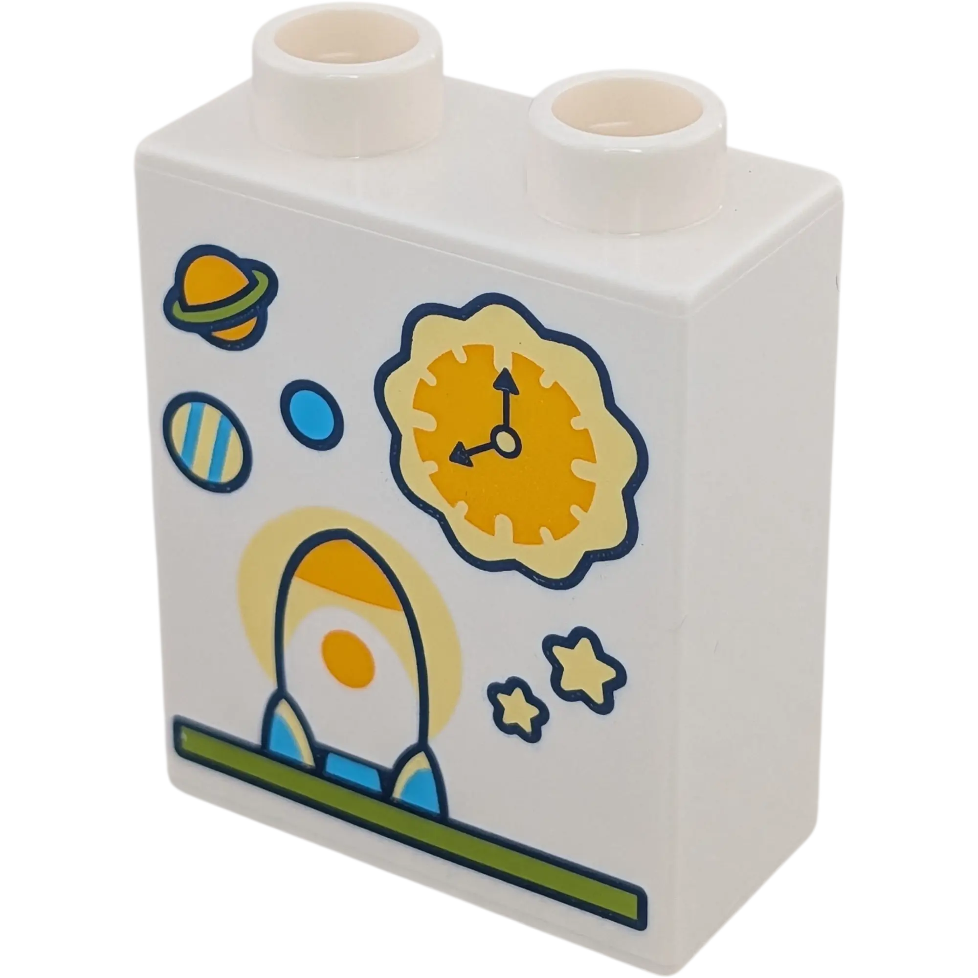 Lego Duplo 4066 Weiß mit Rakete Planeten und Sonnenuhr Sterne