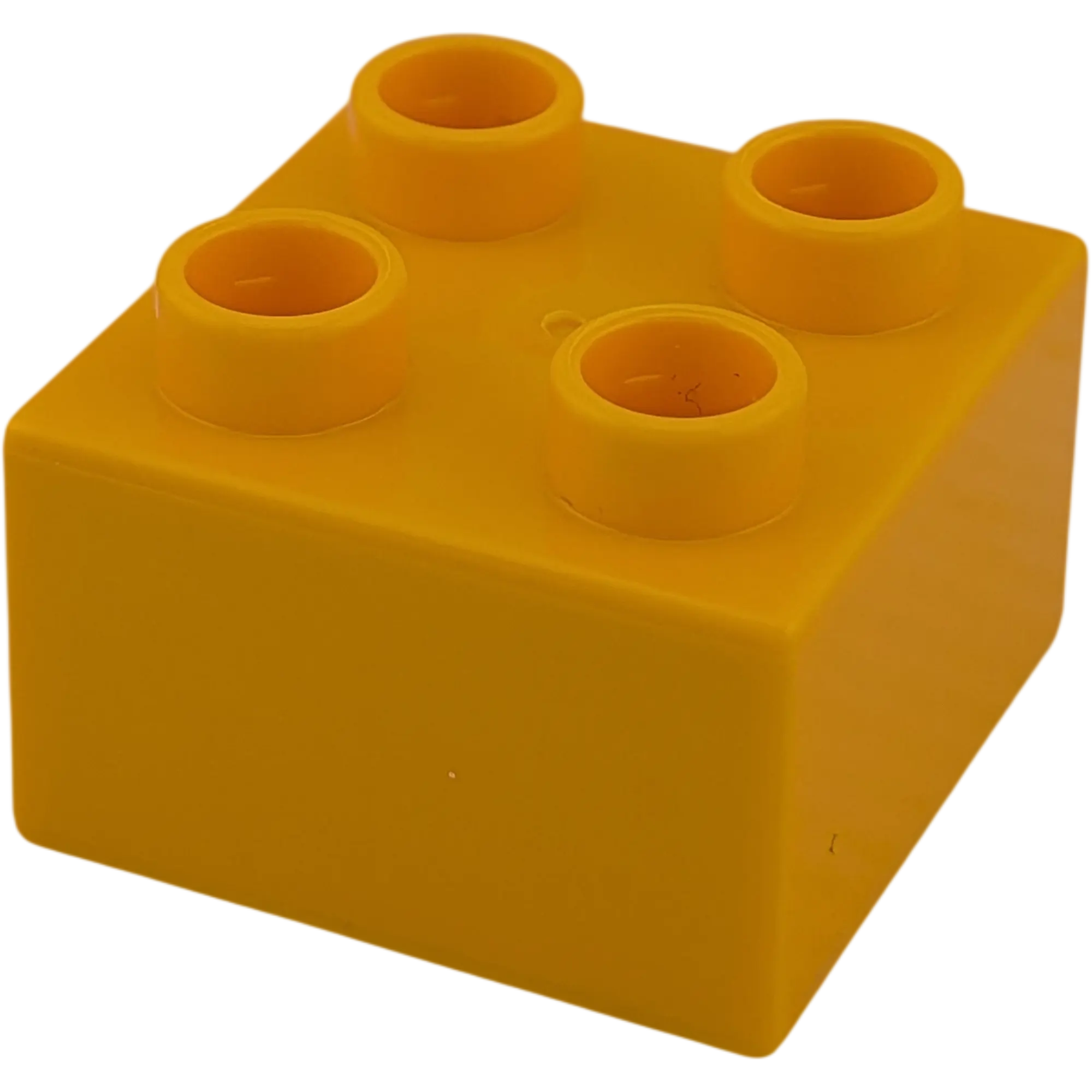Lego Duplo 2x2 Stein Gelborange mit roten Diamanten Edelsteinen und Goldmünzen 3437