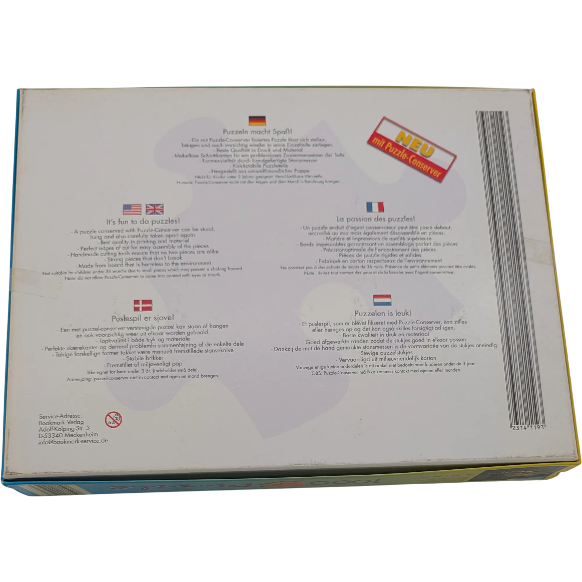 Bookmark Verlag Puzzle 1000 Teile Mühle am Blautopf, Ansicht 2
