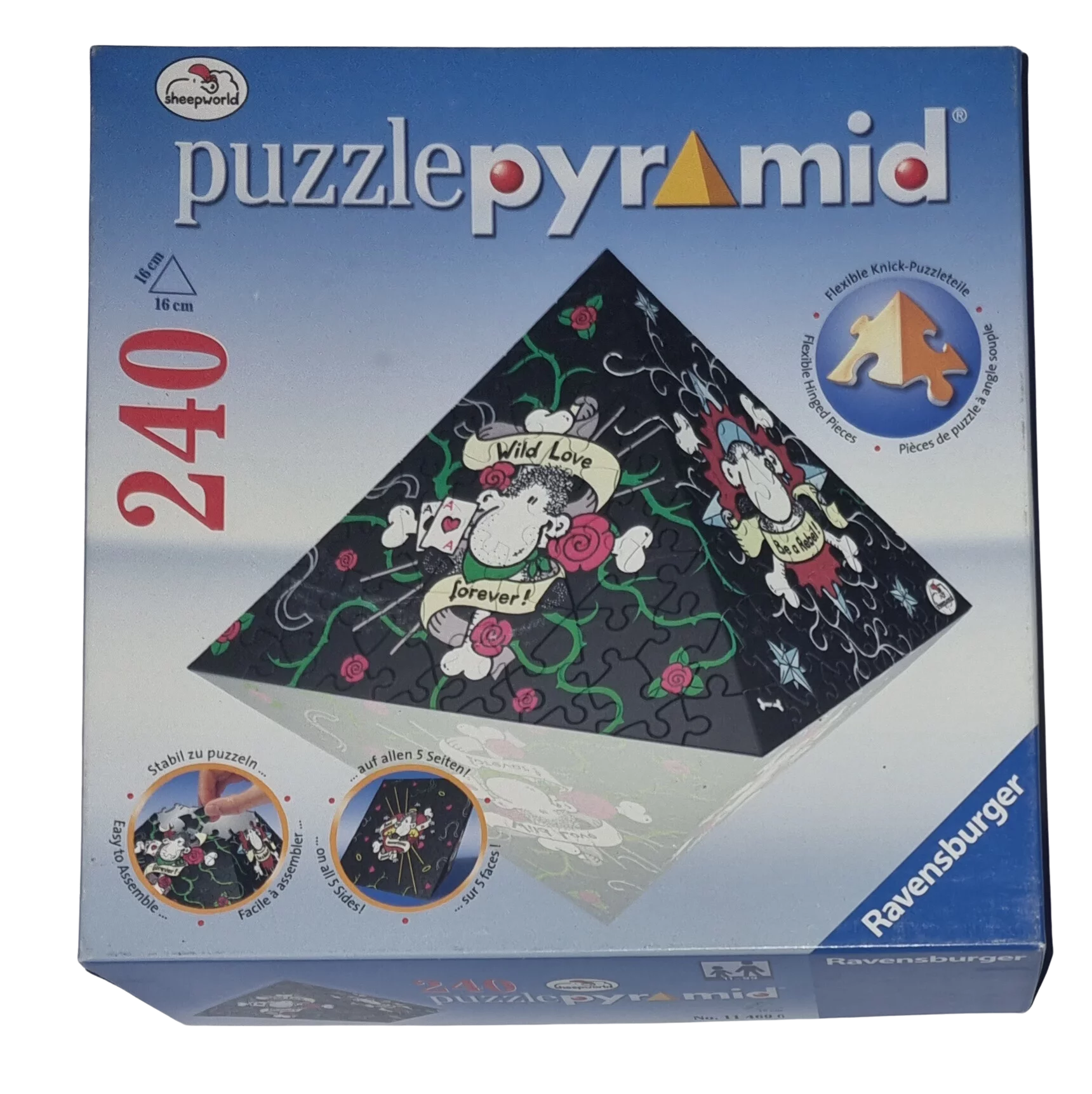 Ravensburger Puzzlepyramid 240 Teile 114696 sheepworld Be Wild!