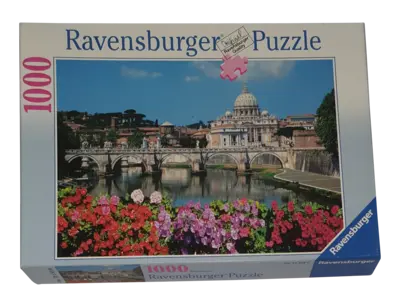 Ravensburger Puzzle 1000 Teile 154586 Rom Engelsbrücke mit Peterskirche