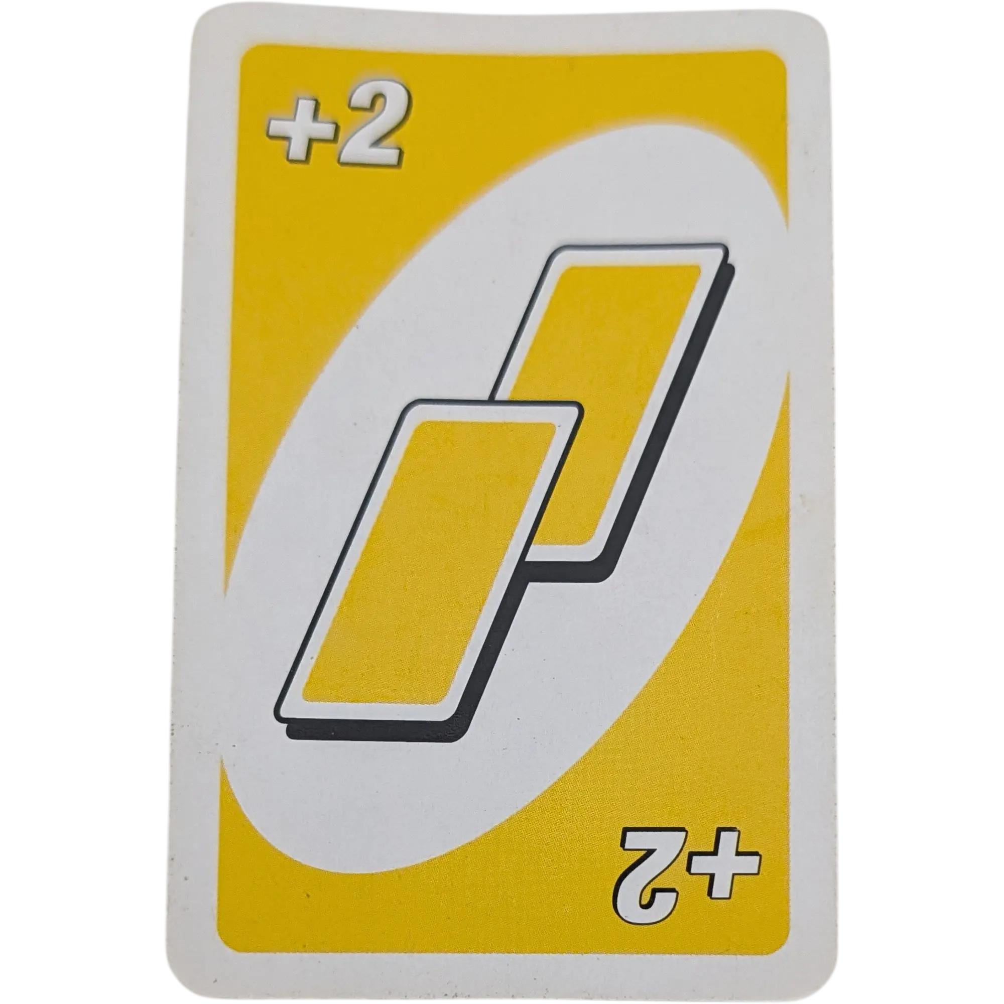Mattel Uno Ersatzkarte plus zwei Karten ziehen Gelb