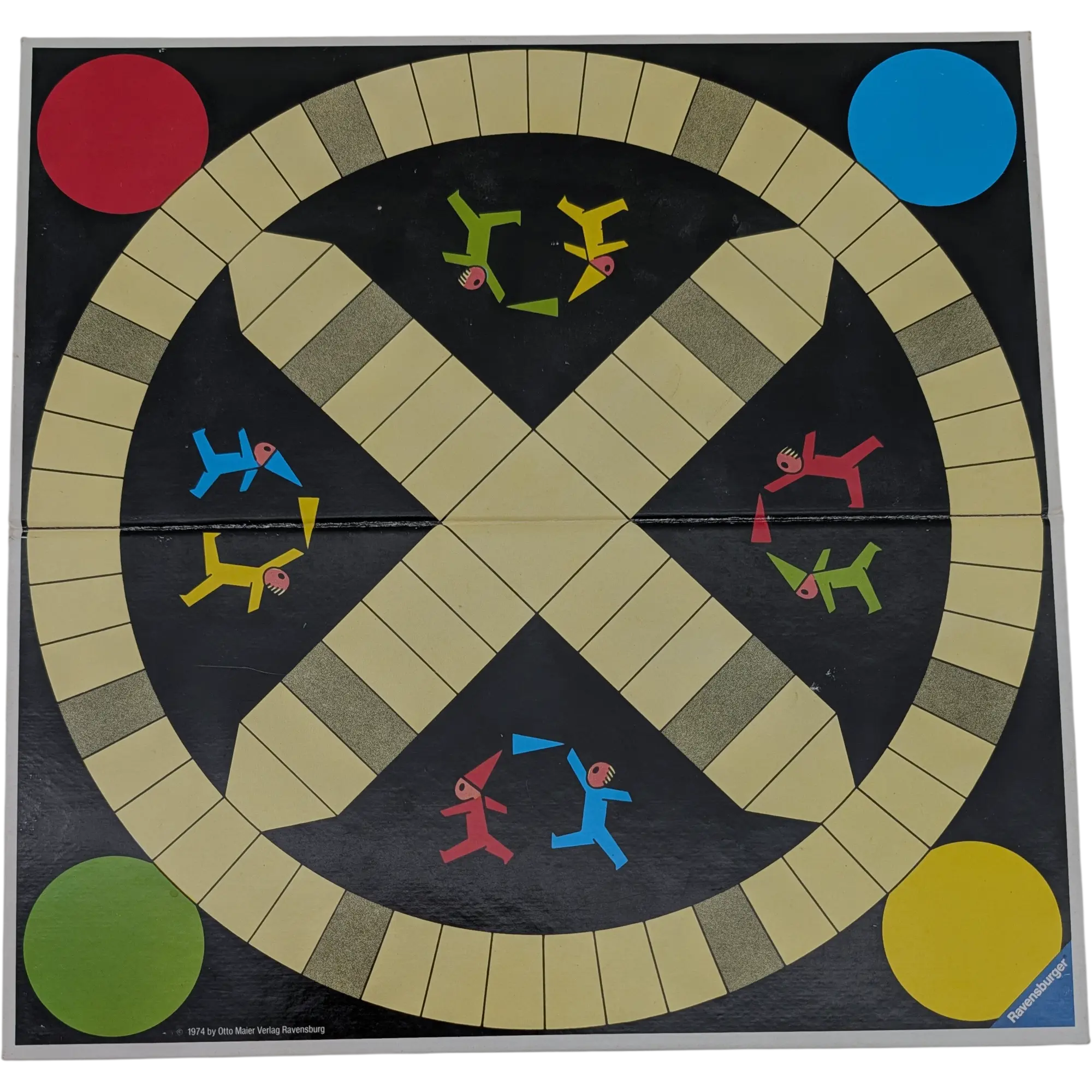 Spielplan Spielbrett Fang den Hut Wendespielplan zwei Versionen