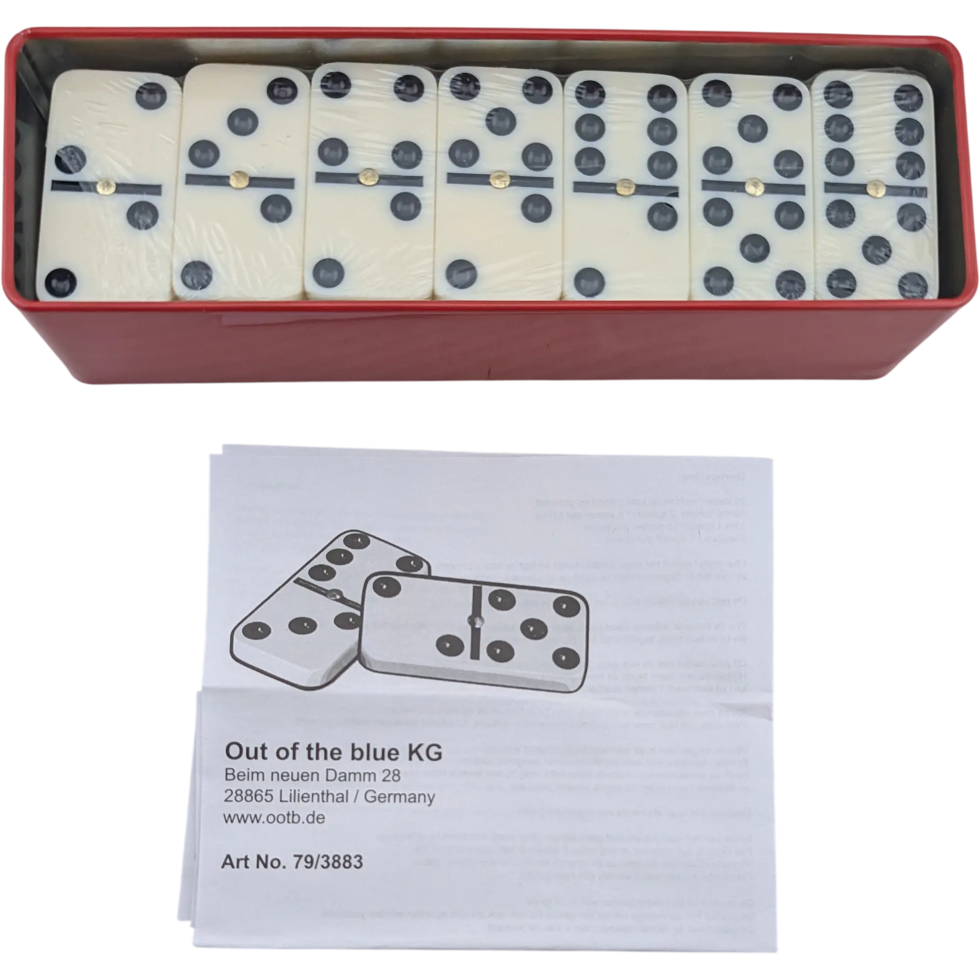 Out of the blue Domino Game in Metalldose 79/3883
