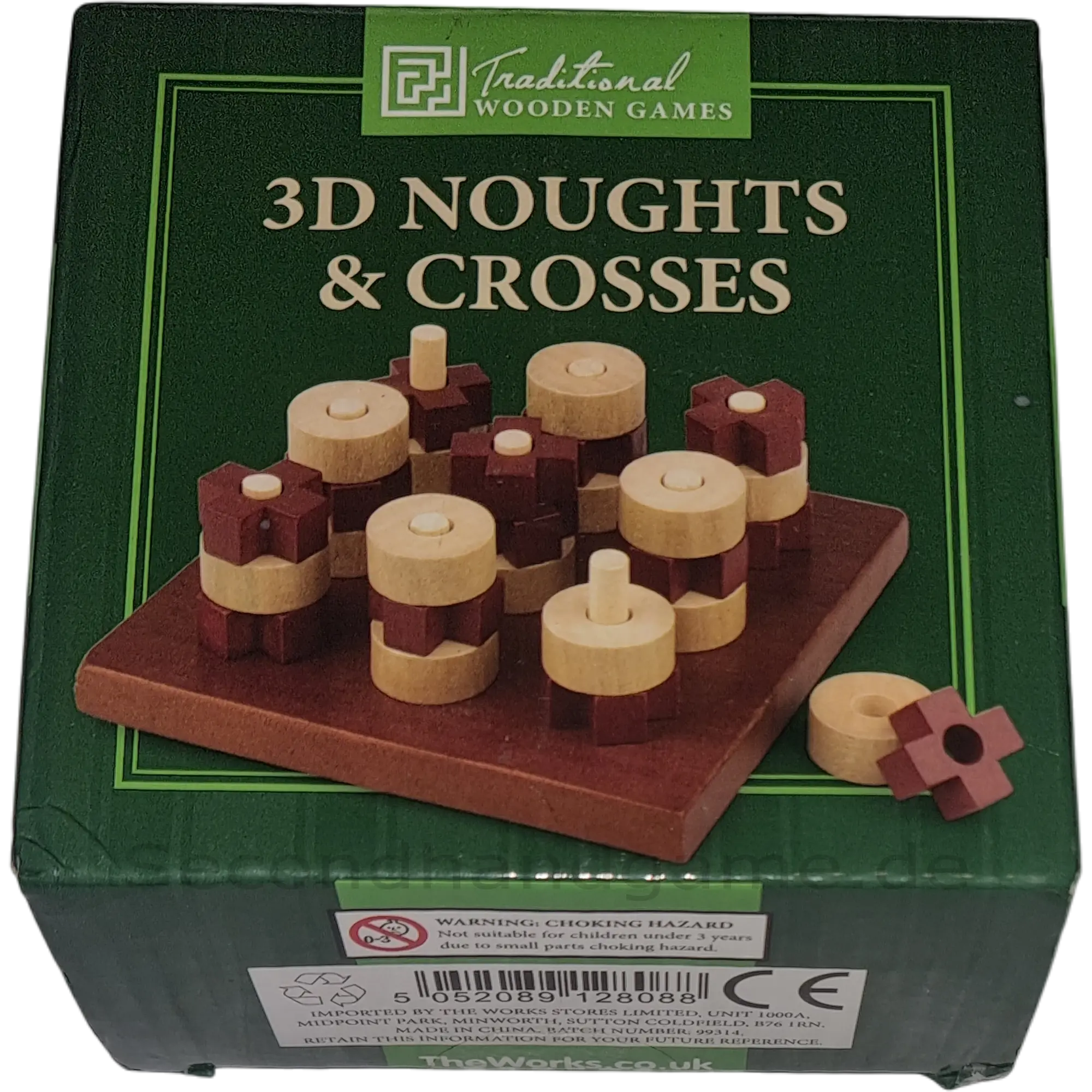 Traditional wooden Games Vier gewinnt 3D Noughts & Crosses