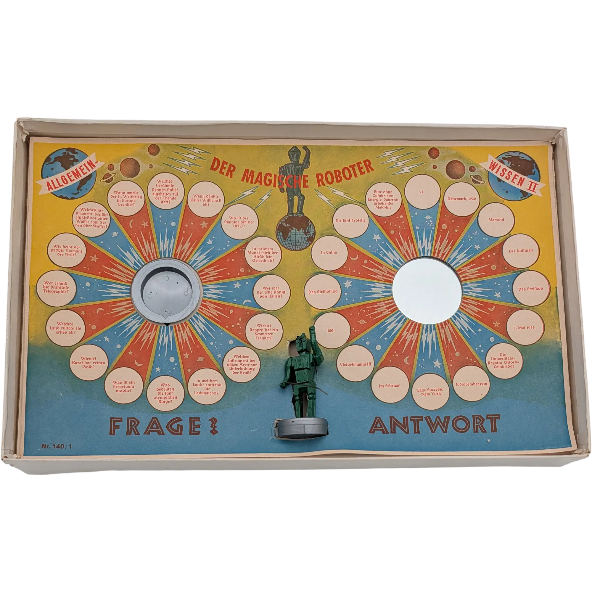 Der magische Roboter Vintage Quizspiel 140/1