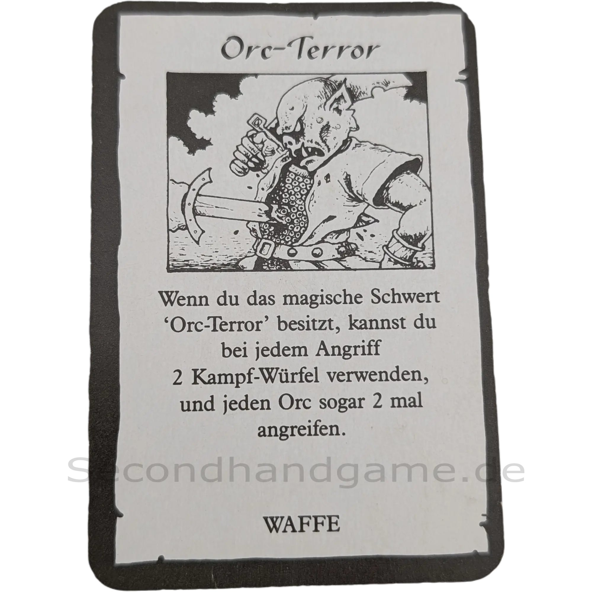 MB Hero Quest Master Beutekarte Orc-Terror