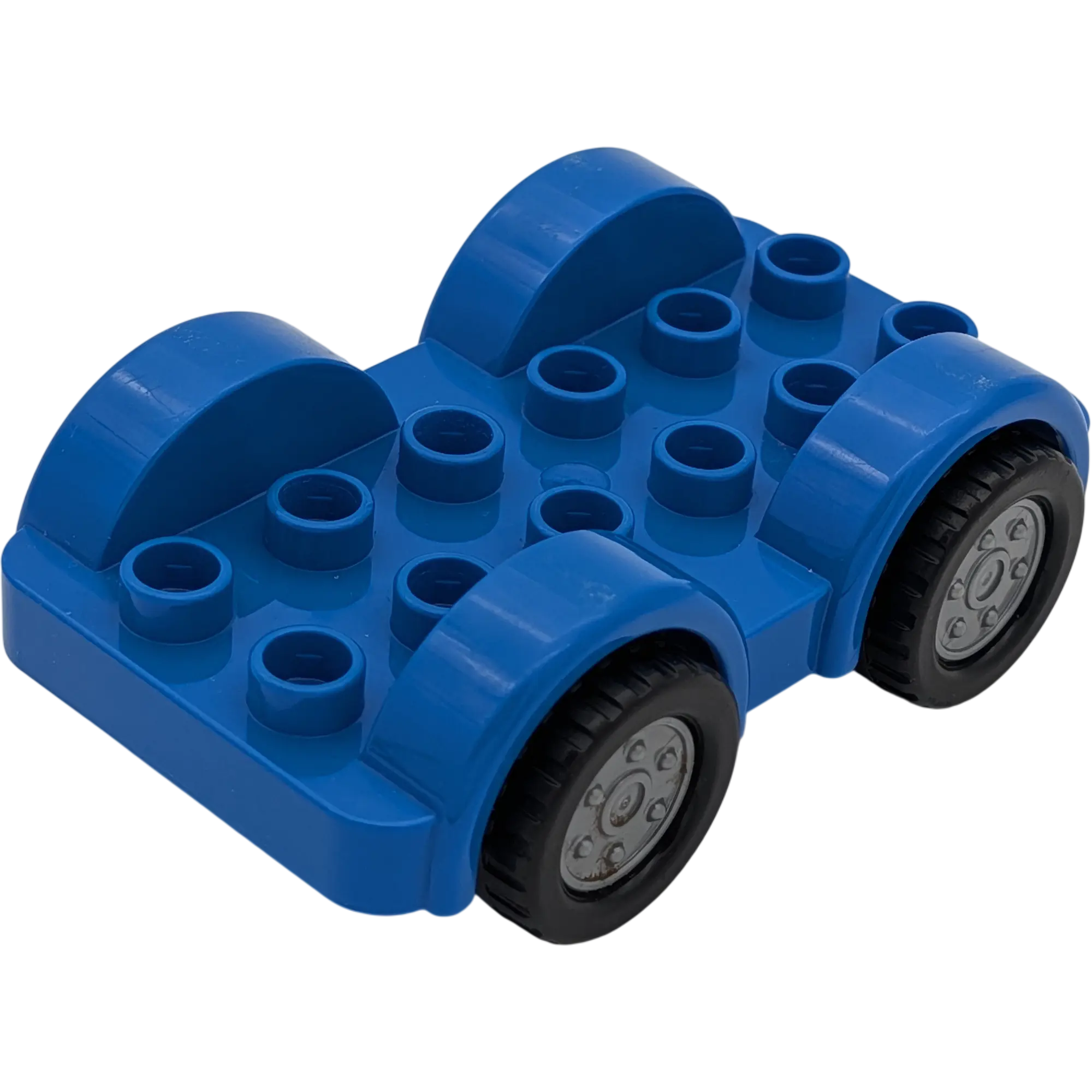 Lego Duplo 11841 Auto Dunkelblau Schwarz Silberne Räder Unterteil Fahrzeug