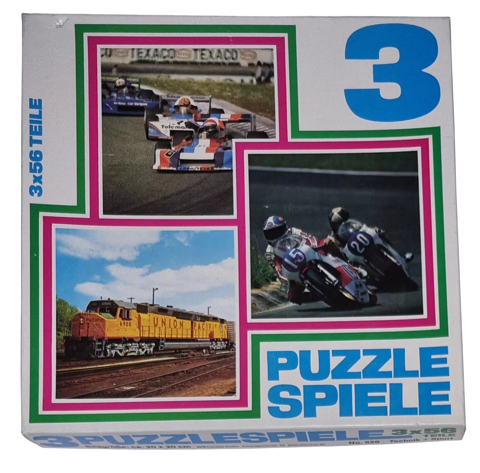 3x Puzzlespiele Technik + Sport No. 528