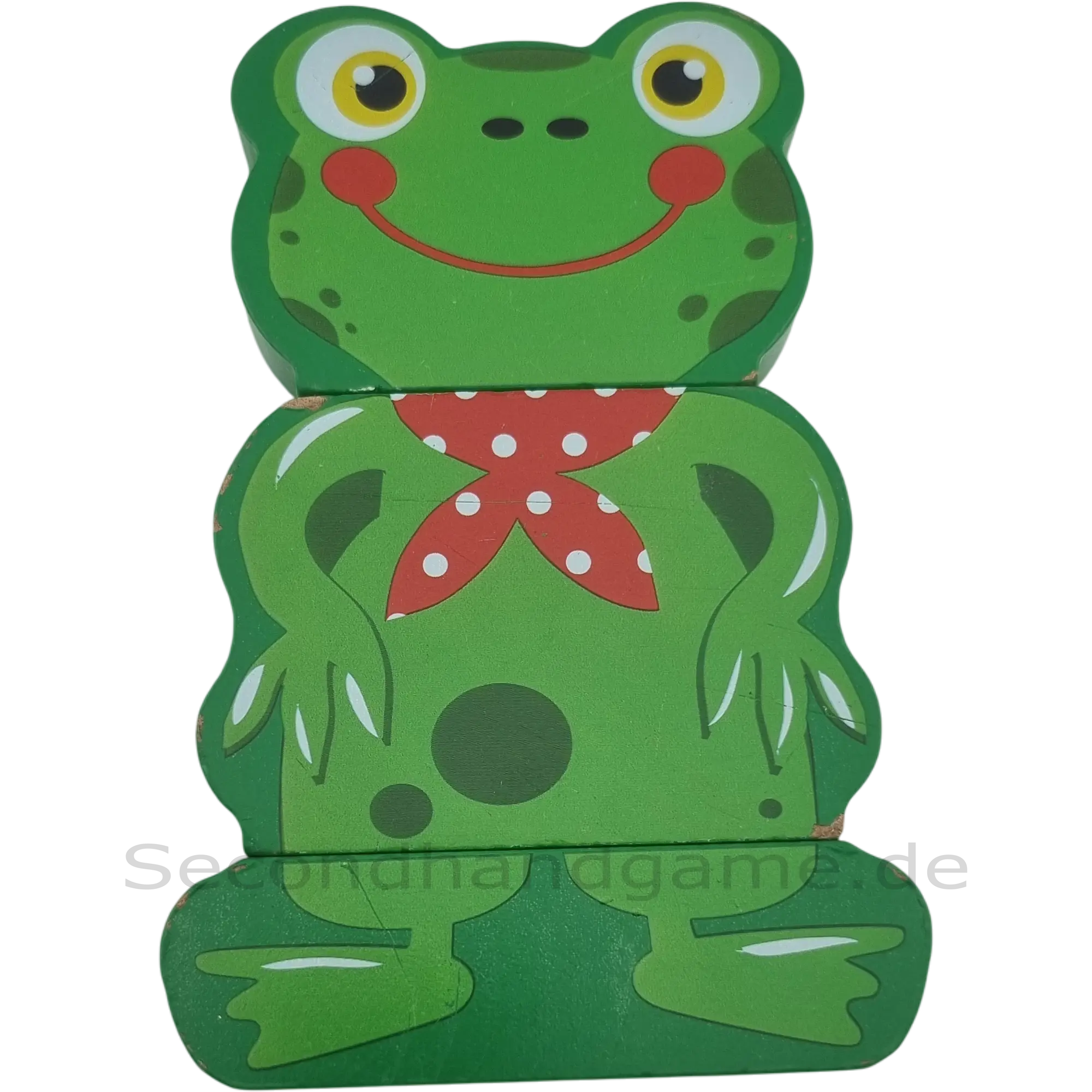 Delta-Sport Holzpuzzle Frosch Stapelfigur HS4515 Magnetisch