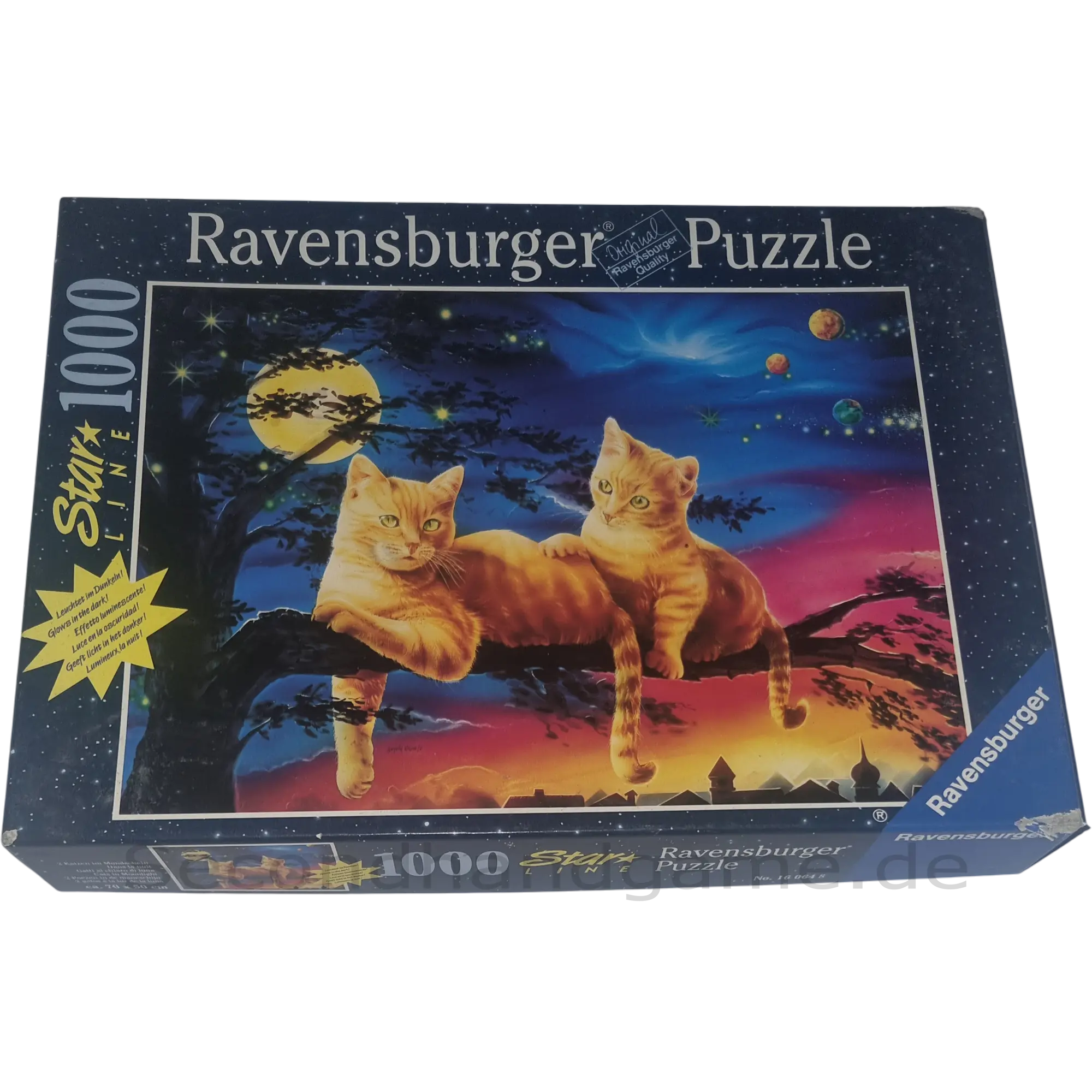 Ravensburger Puzzle 1000 Teile 160648 2 Katzen im Mondschein 