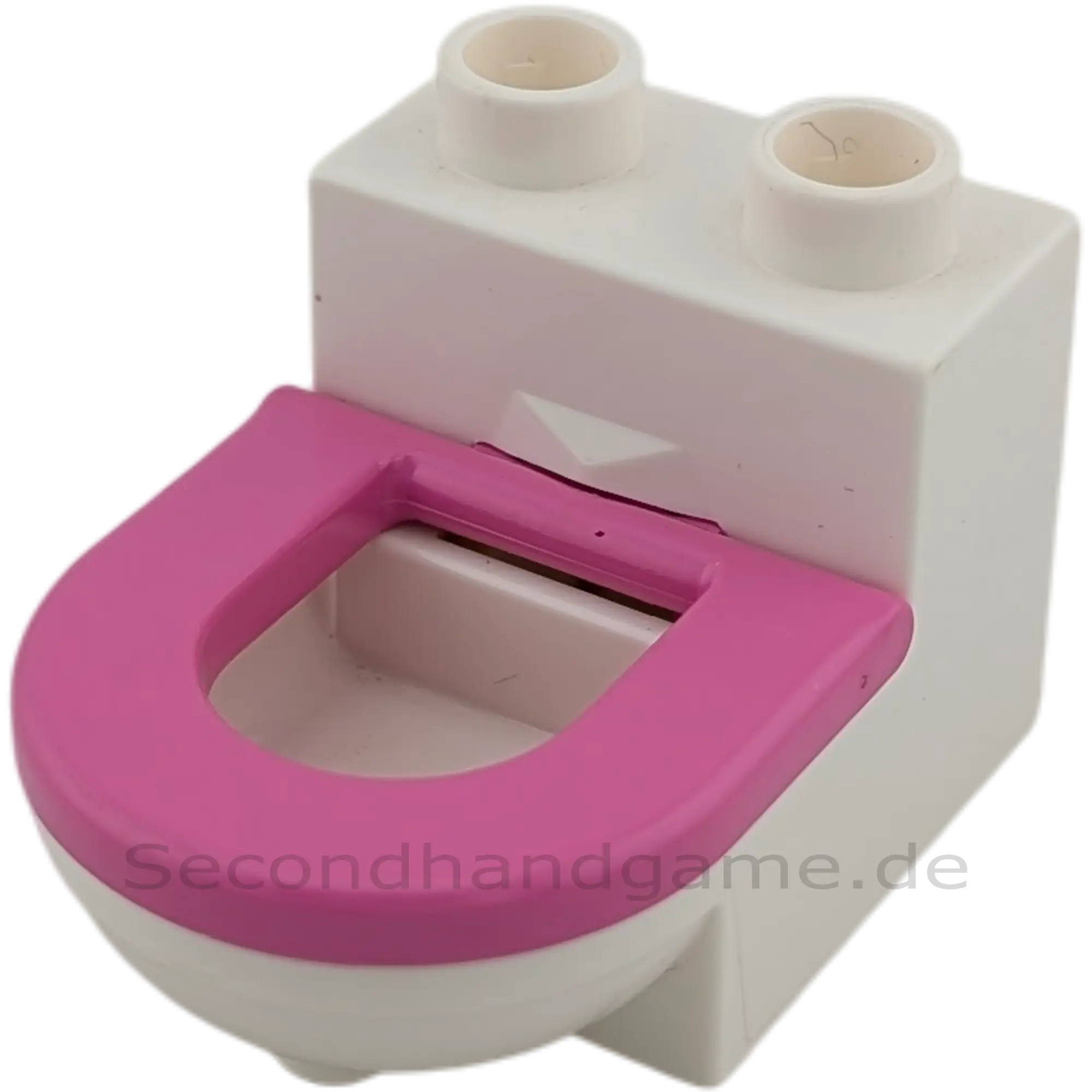 Lego Duplo 4911 Toilette Weiß Pink Deckel beweglich
