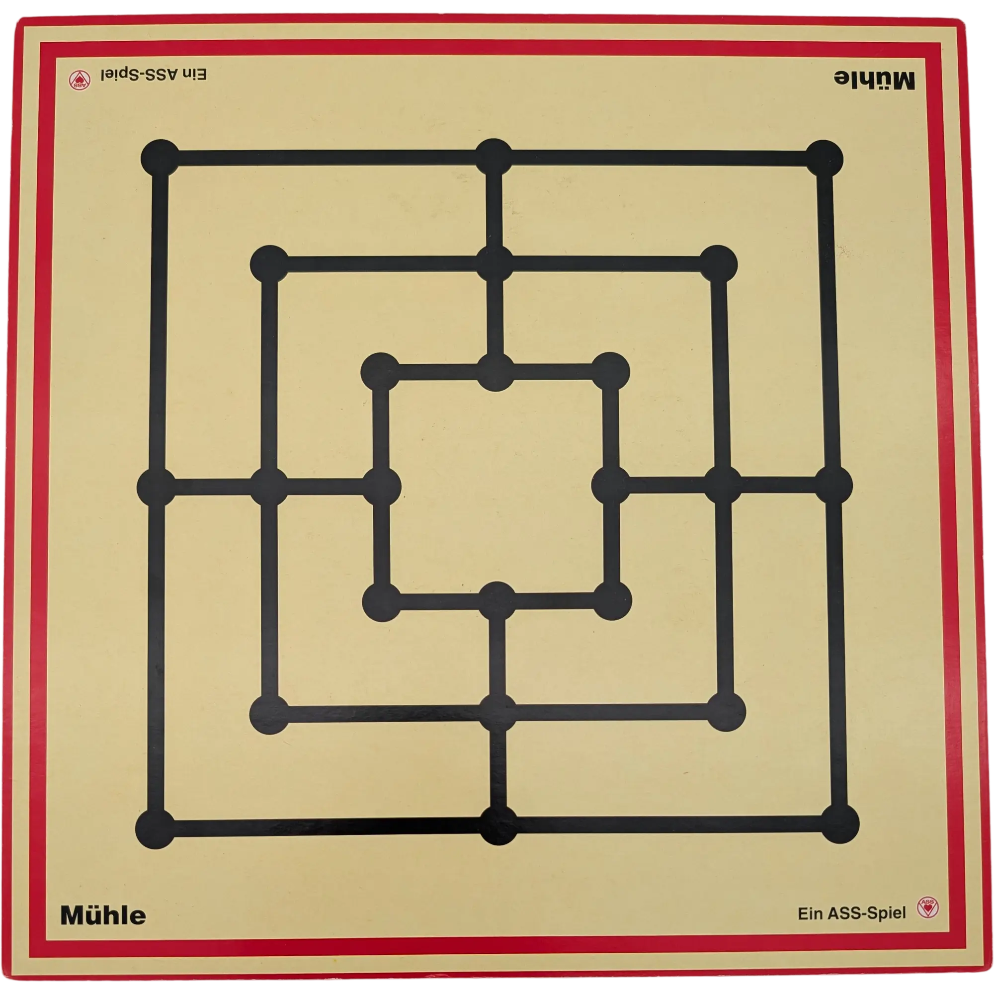 Spielplan Spielbrett Ass Schach Dame Mühle