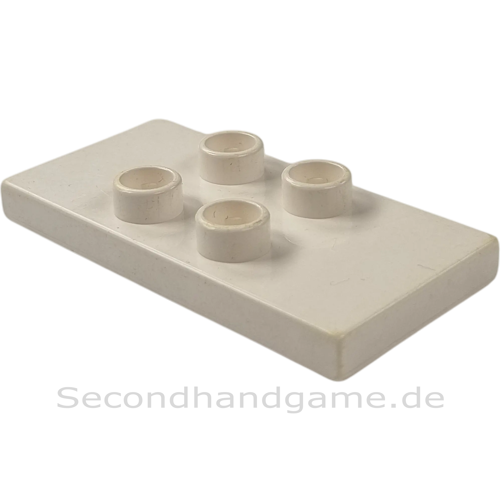 Lego Duplo 6413 Tischplatte 2x4 Weiß mit 4 Noppen Fliesen