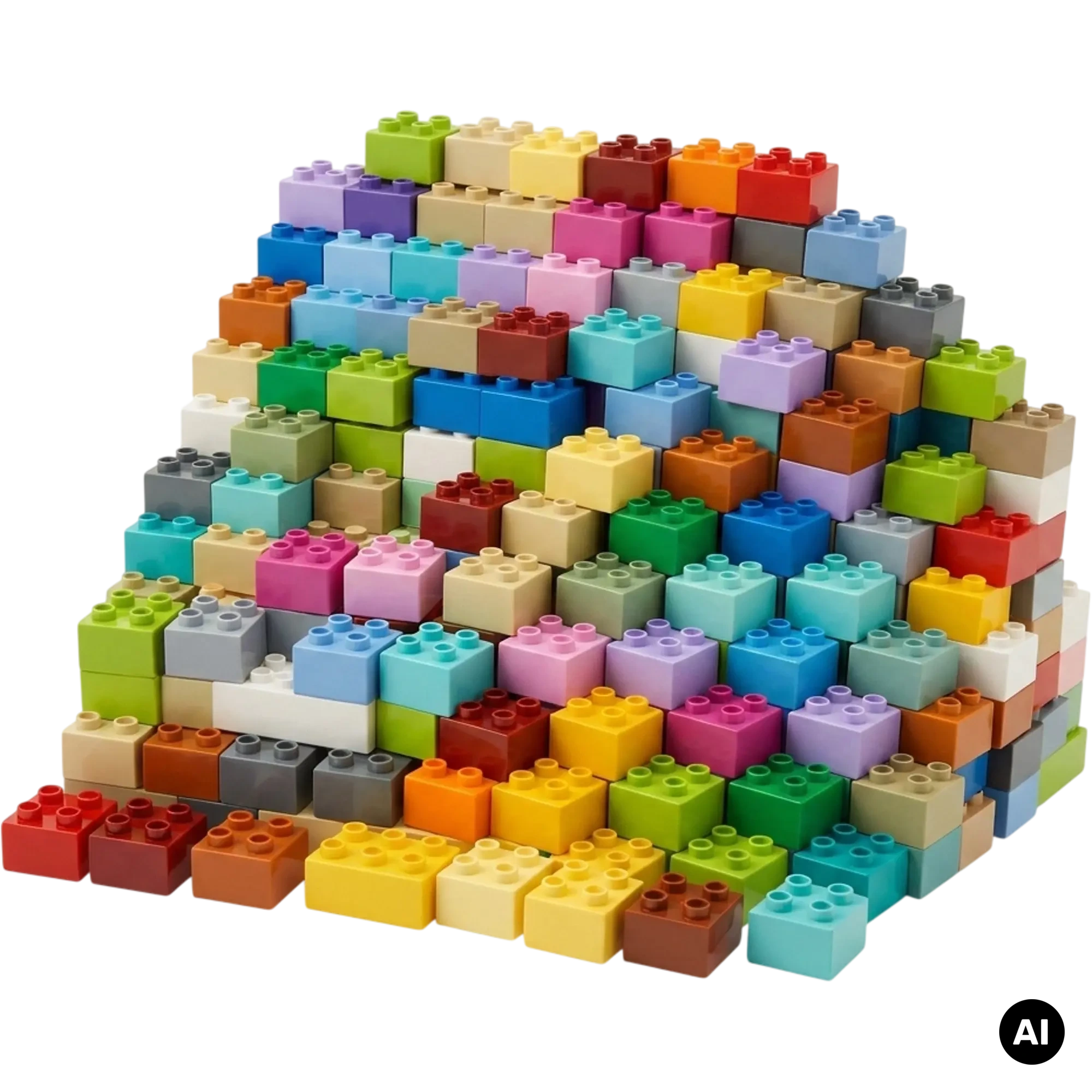 Lego Duplo 100 Bausteine 2x2 Konvolut 3437 Bunter Steinespaß