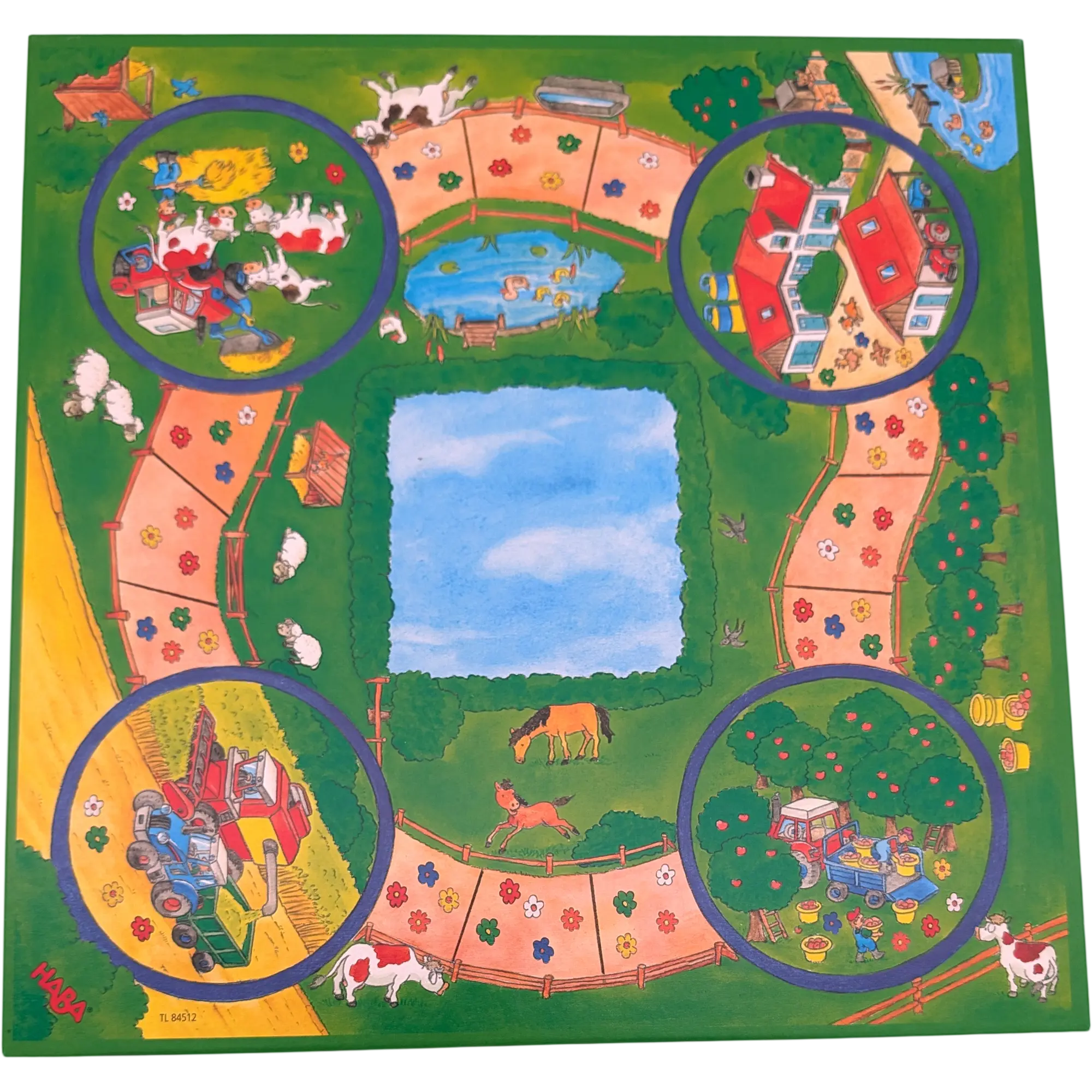 Spielplan Spielbrett Wendespielplan Haba Mein erster Spieleschatz Spielplan 1