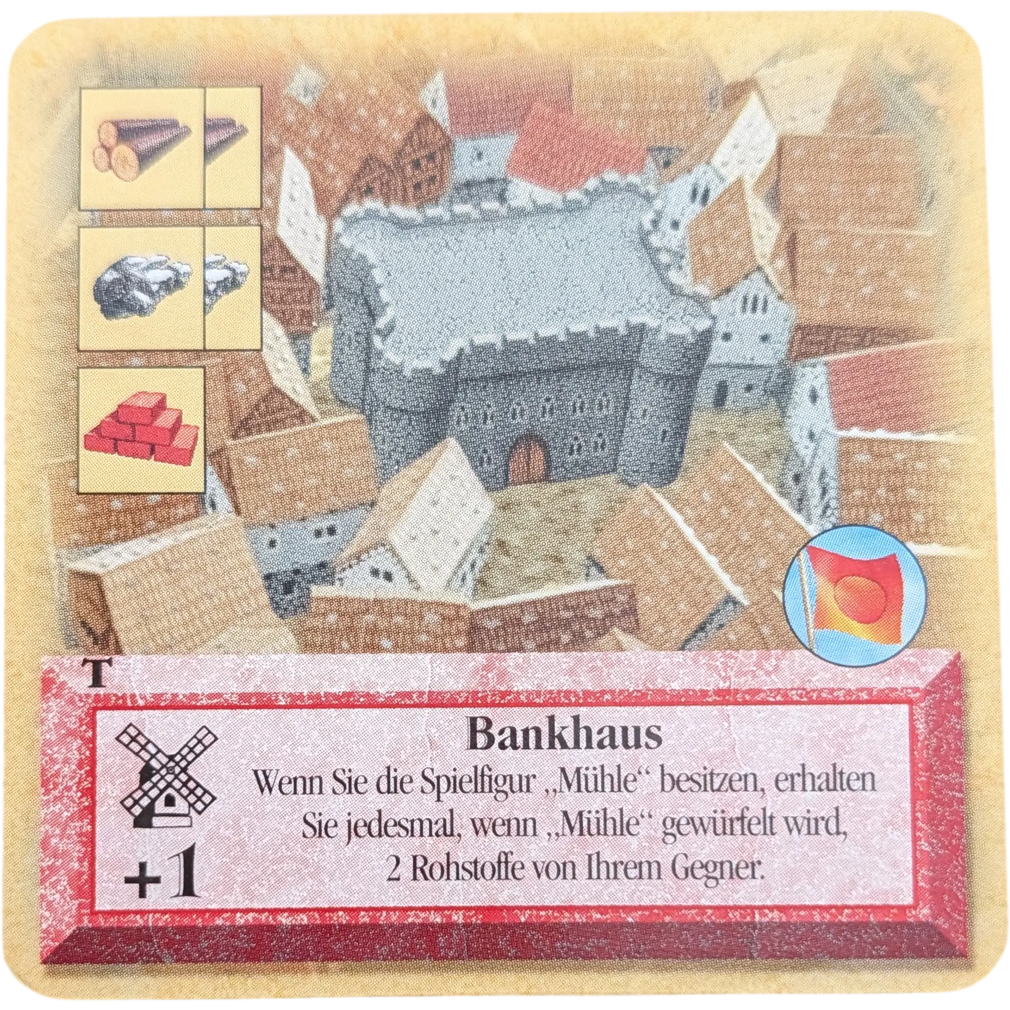 Kosmos Catan das Turnierset zum Kartenspiel Ersatzteile Karte Rot Bankhaus