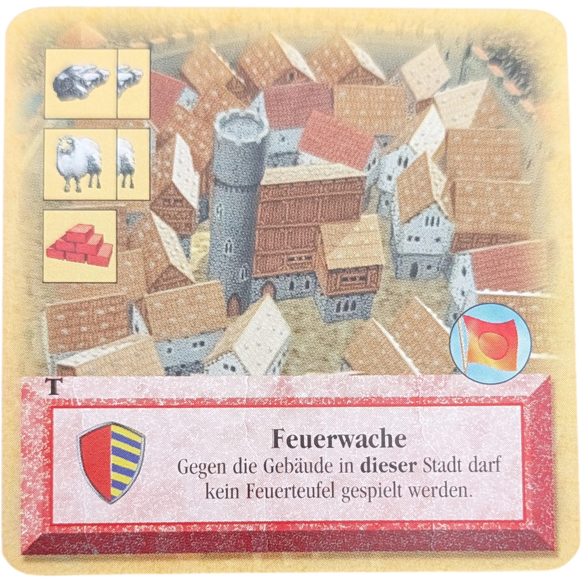 Kosmos Catan das Turnierset zum Kartenspiel Ersatzteile Karte Rot Feuerwache