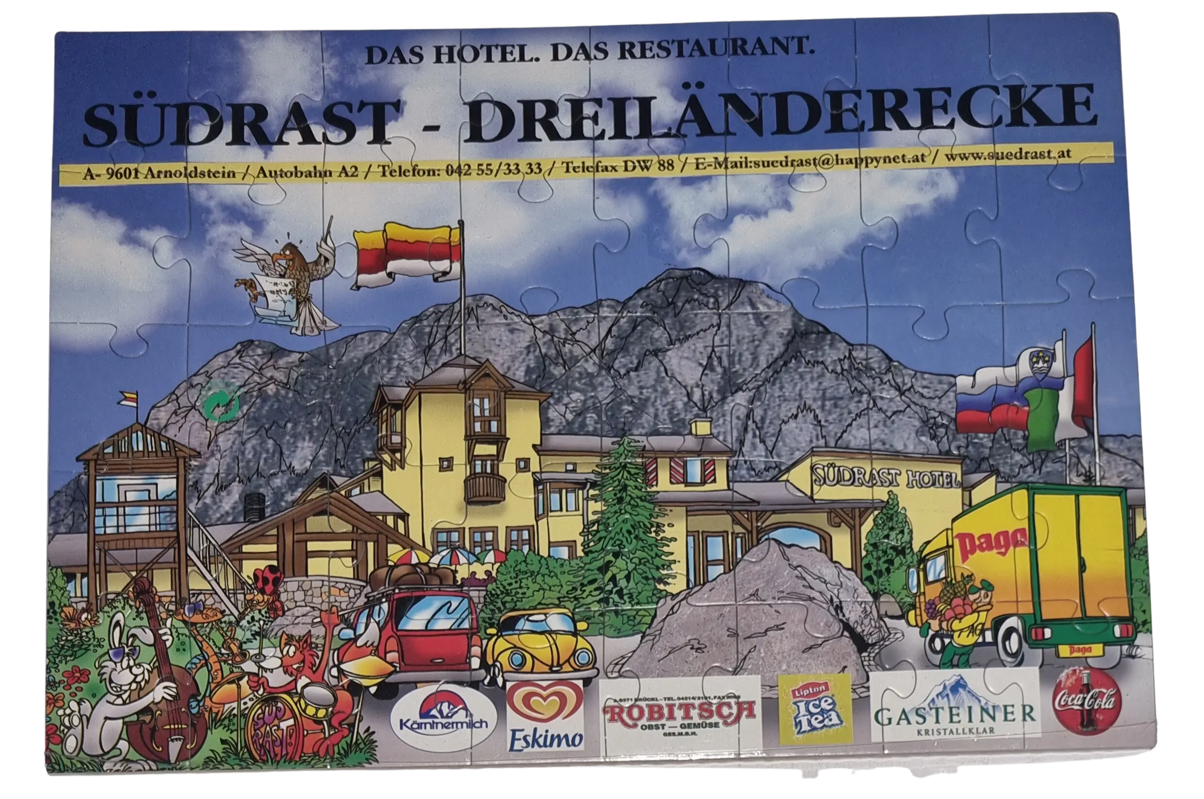 Südrast - Dreiländerecke Puzzle 40 Teile
