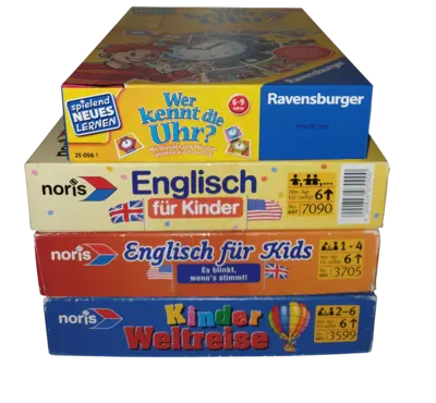 Spielepaket Lernpaket ab 6 Jahren Englisch, Uhr und die Welt