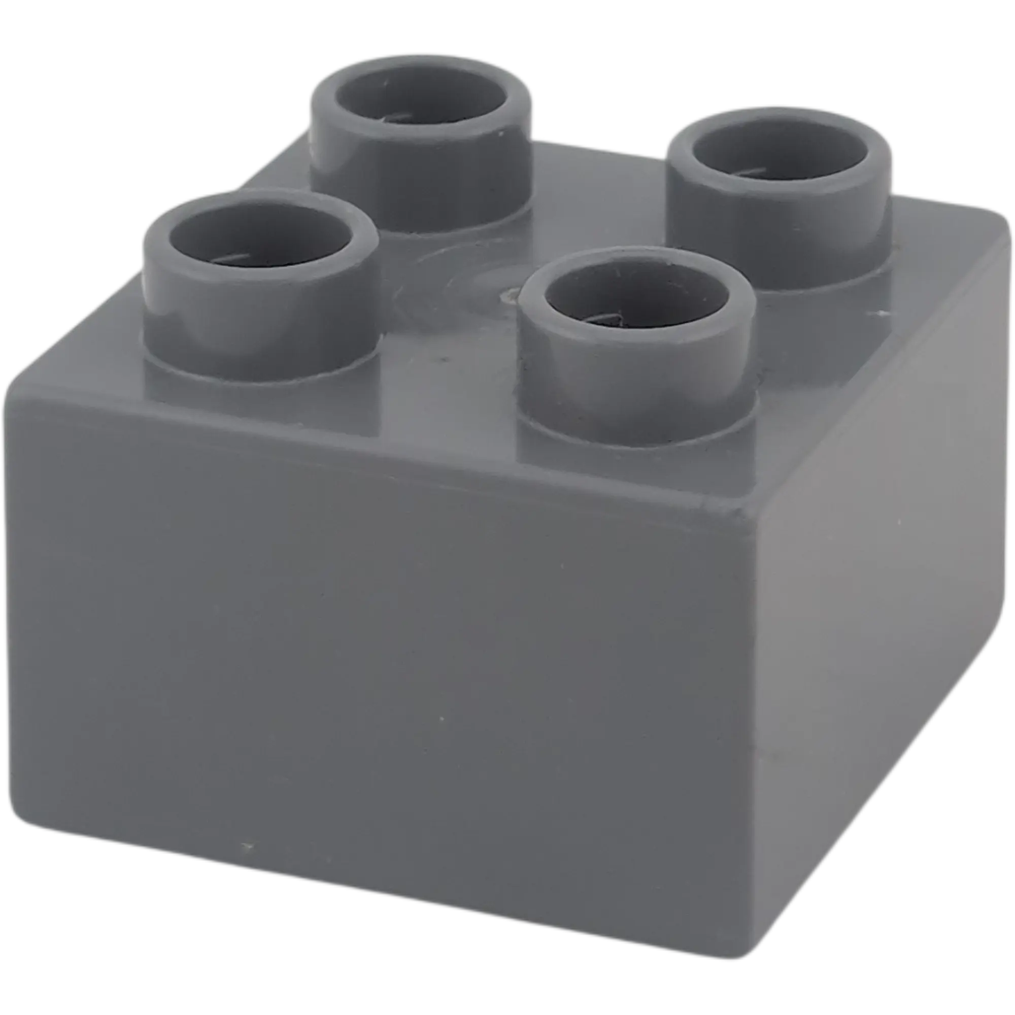 Lego Duplo 2x2 Stein Dunkelgrau mit Schnee