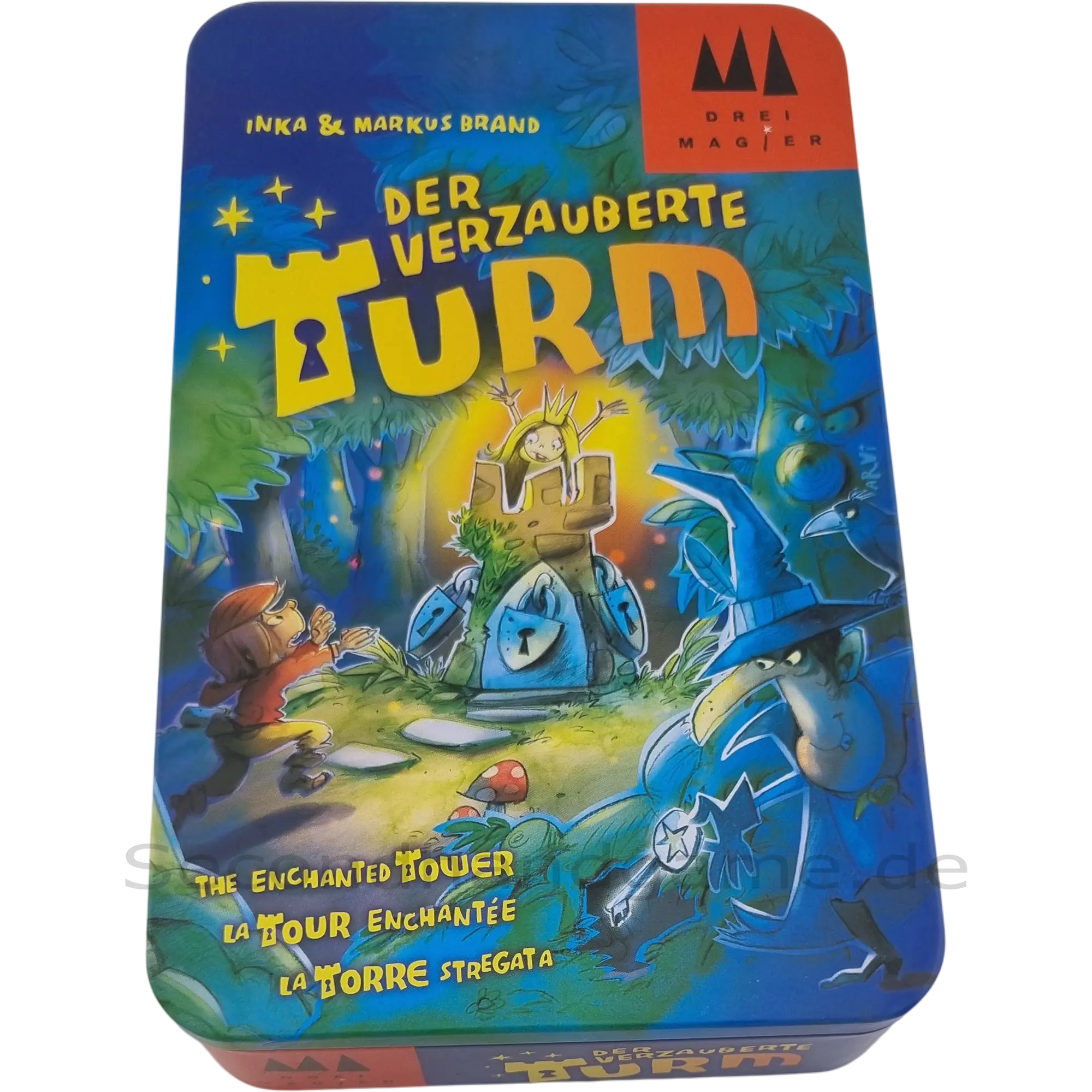 Drei Magier Der verzauberte Turm ab 5 Jahren Metalldose