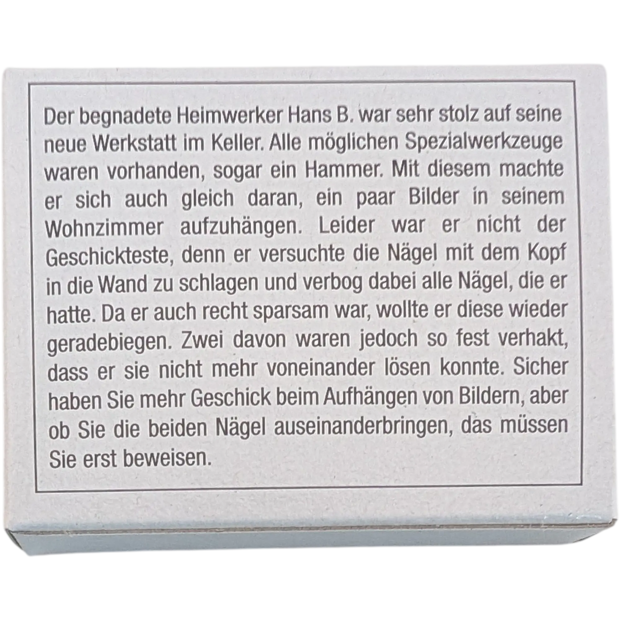 Bartl Mini Spiele Geduldspiele Die verbogenen Nägel, Ansicht 3