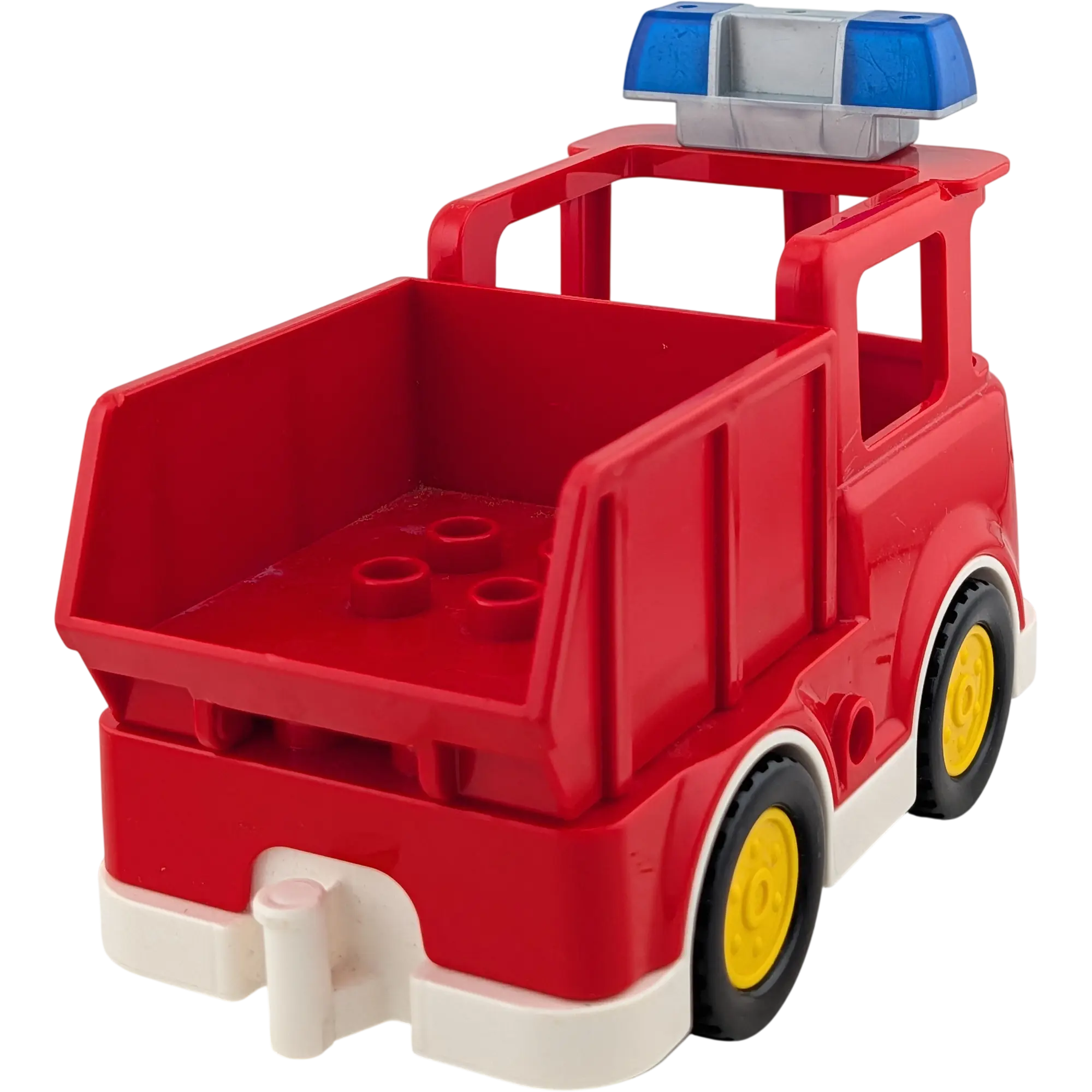Lego Duplo Feuerwehrauto Jeep Rot mit Container auf der Ladefläche