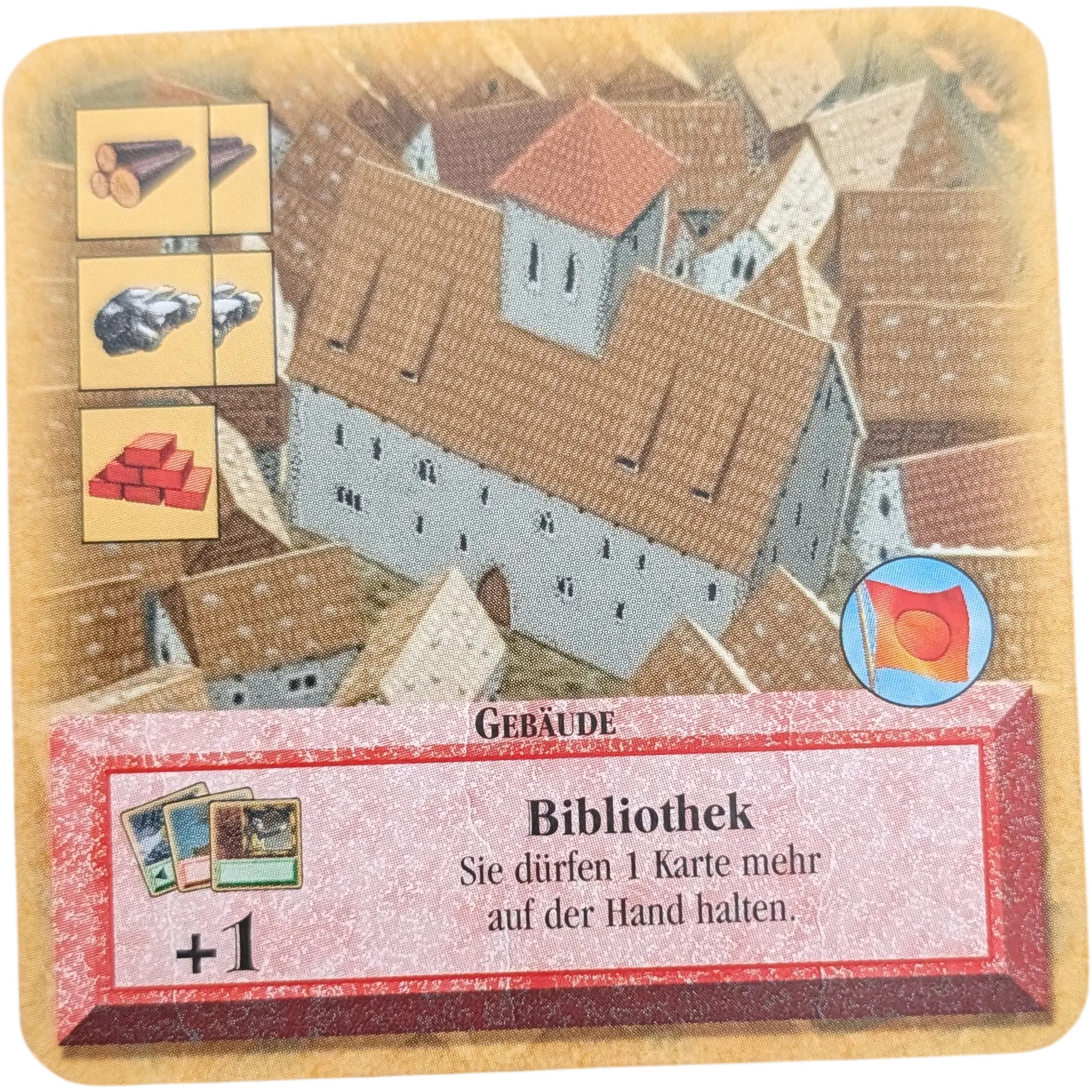 Kosmos Die Siedler von Catan das Kartenspiel Ersatzteil Karte Rot Bibliothek