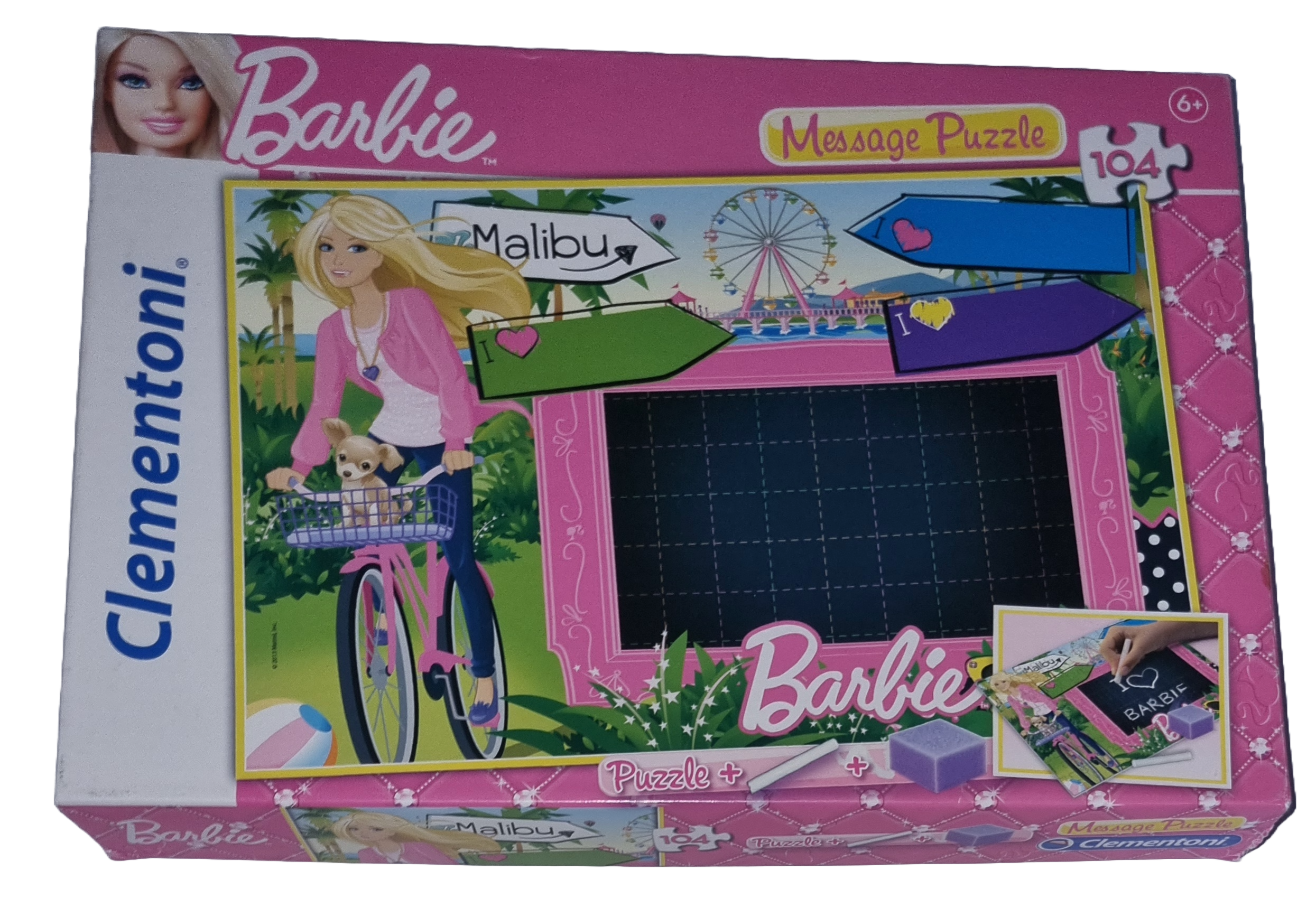 Clementoni Message Puzzle 104 Teile Barbie 93814