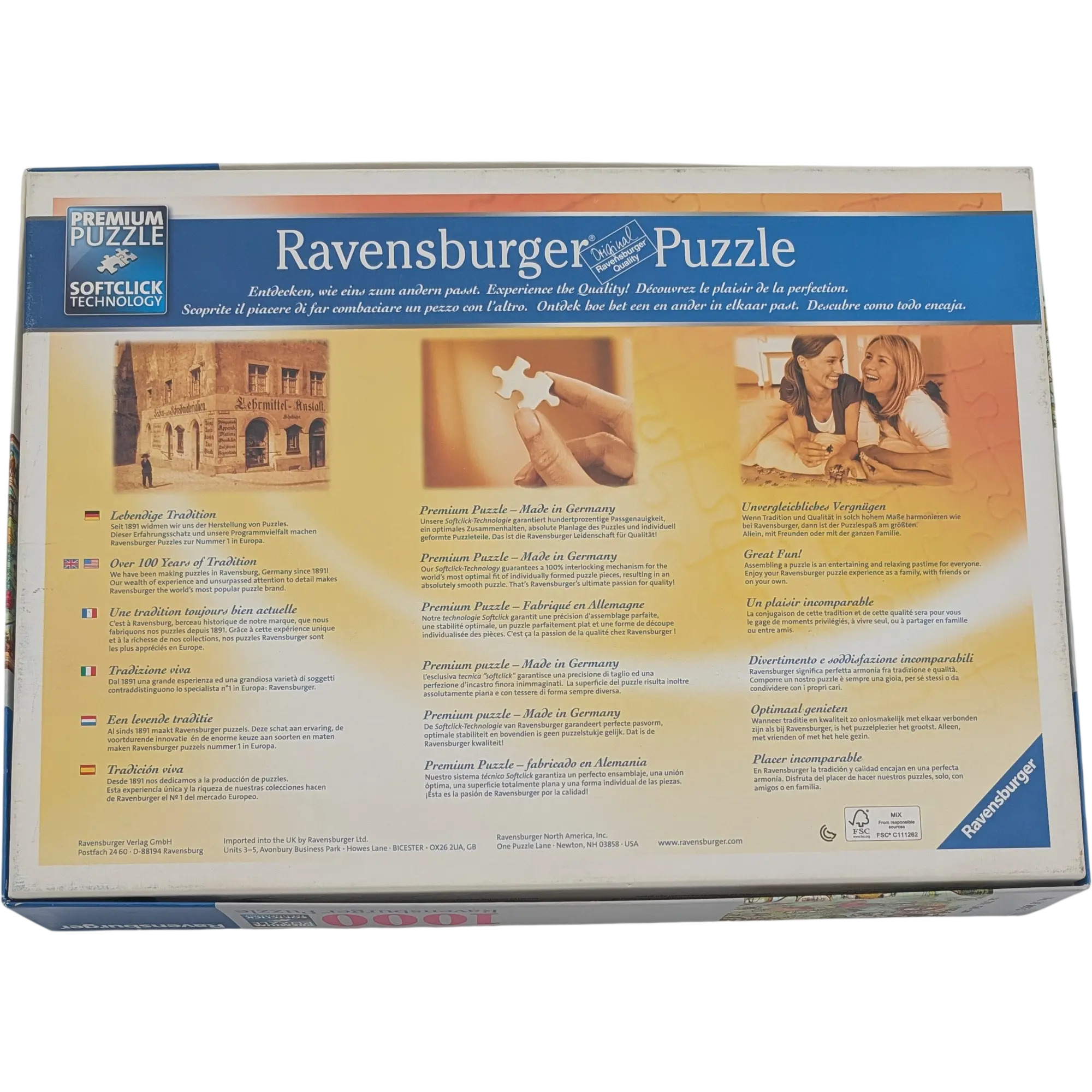 Ravensburger Puzzle 1000 Teile 169955 Mit dem Fahrrad um die Welt, Ansicht 2
