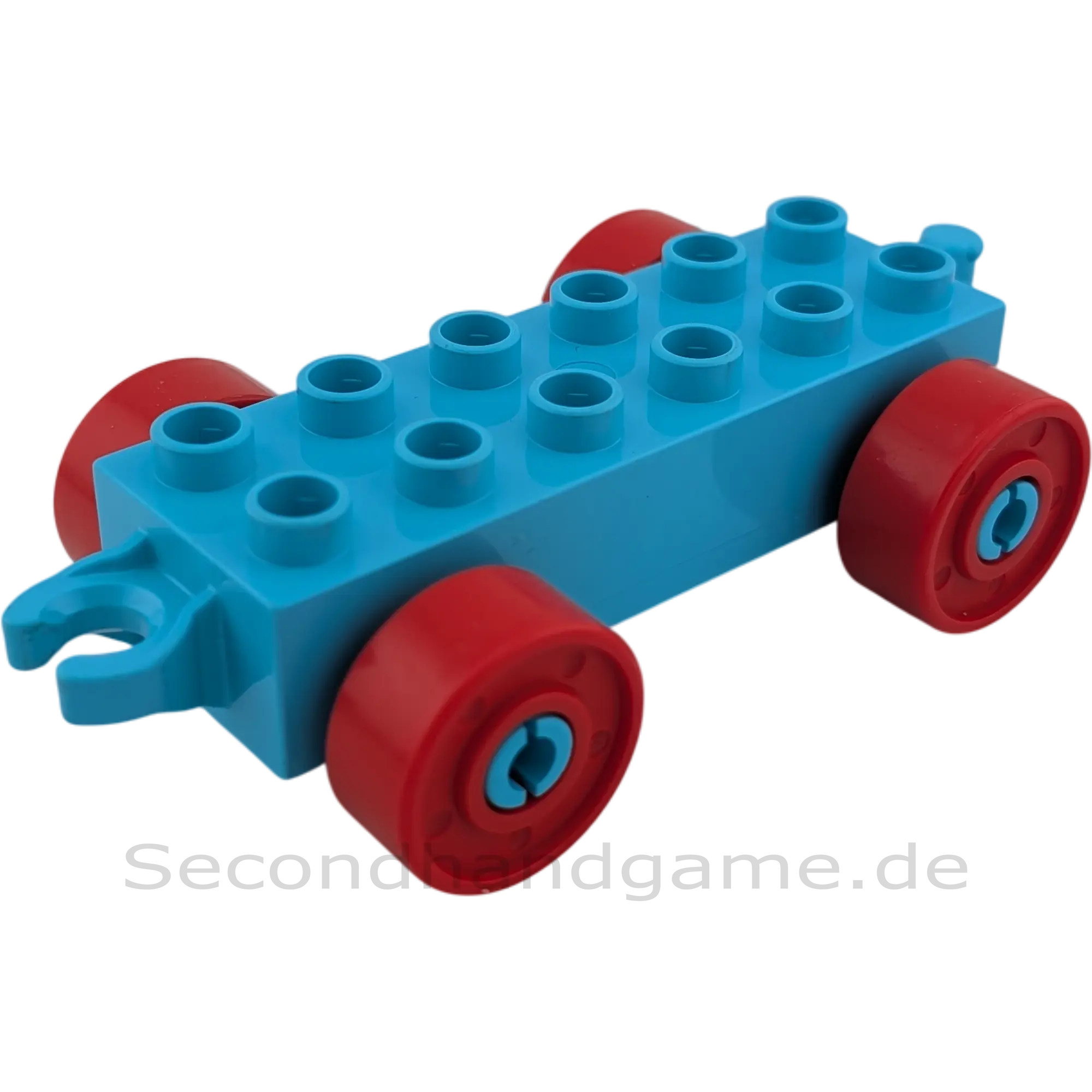 Lego Duplo Eisenbahn Anhänger Hellblau Rot