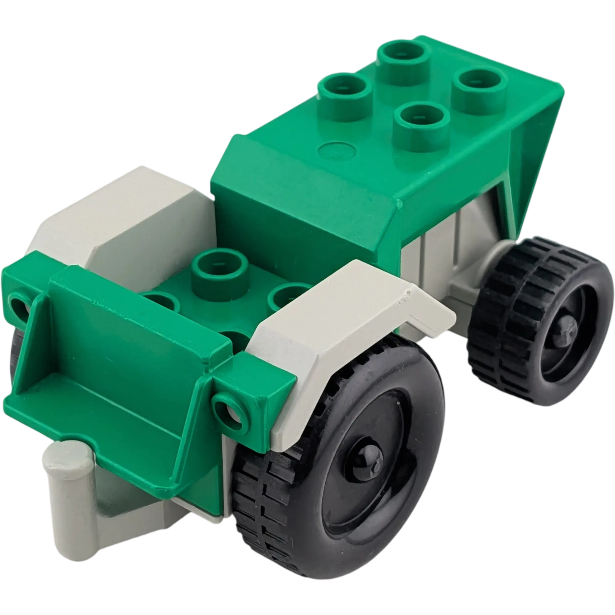 Lego Duplo Traktor Dunkelgrün Grau, Ansicht 2