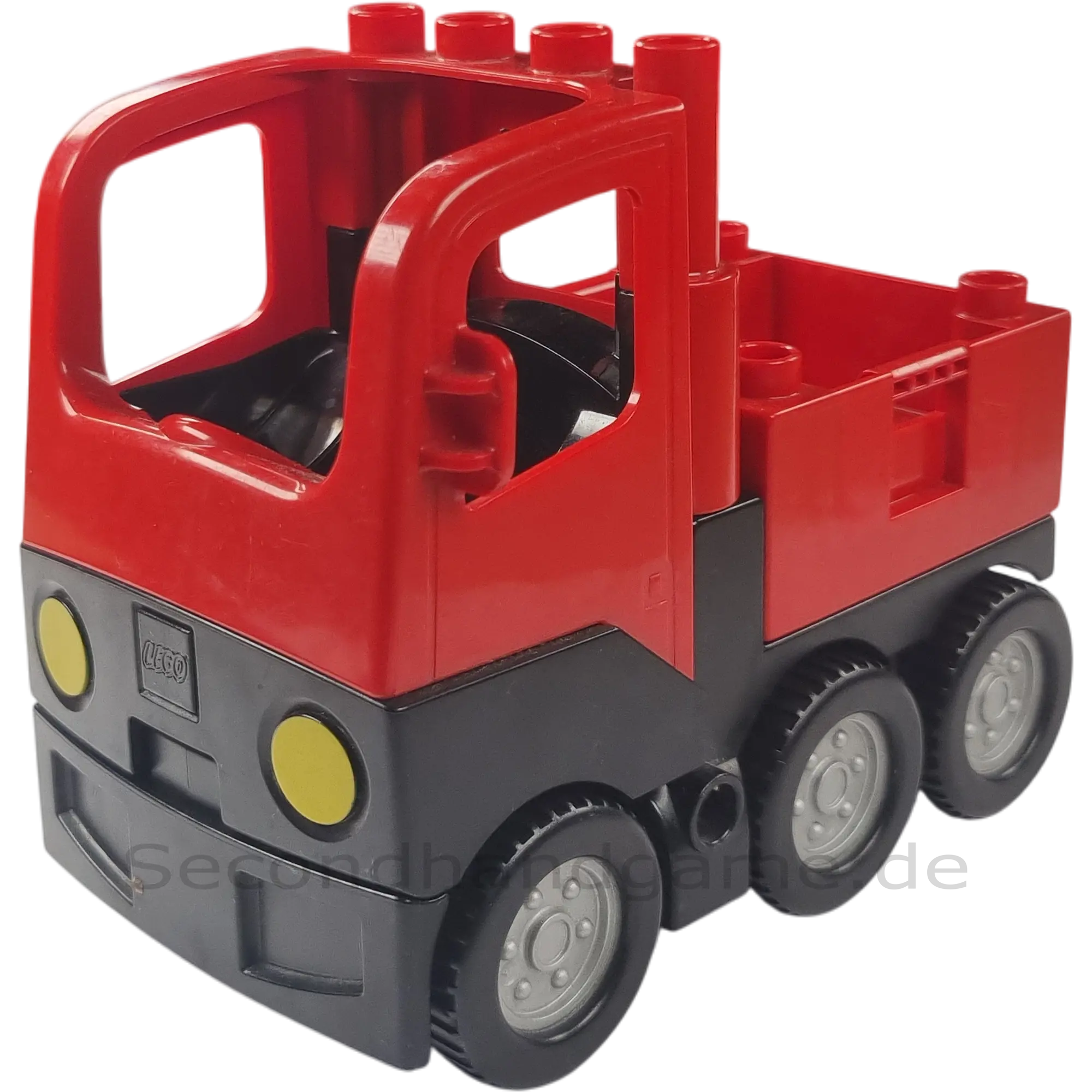 Lego Duplo Lastwagen mit Container Rot Schwarz