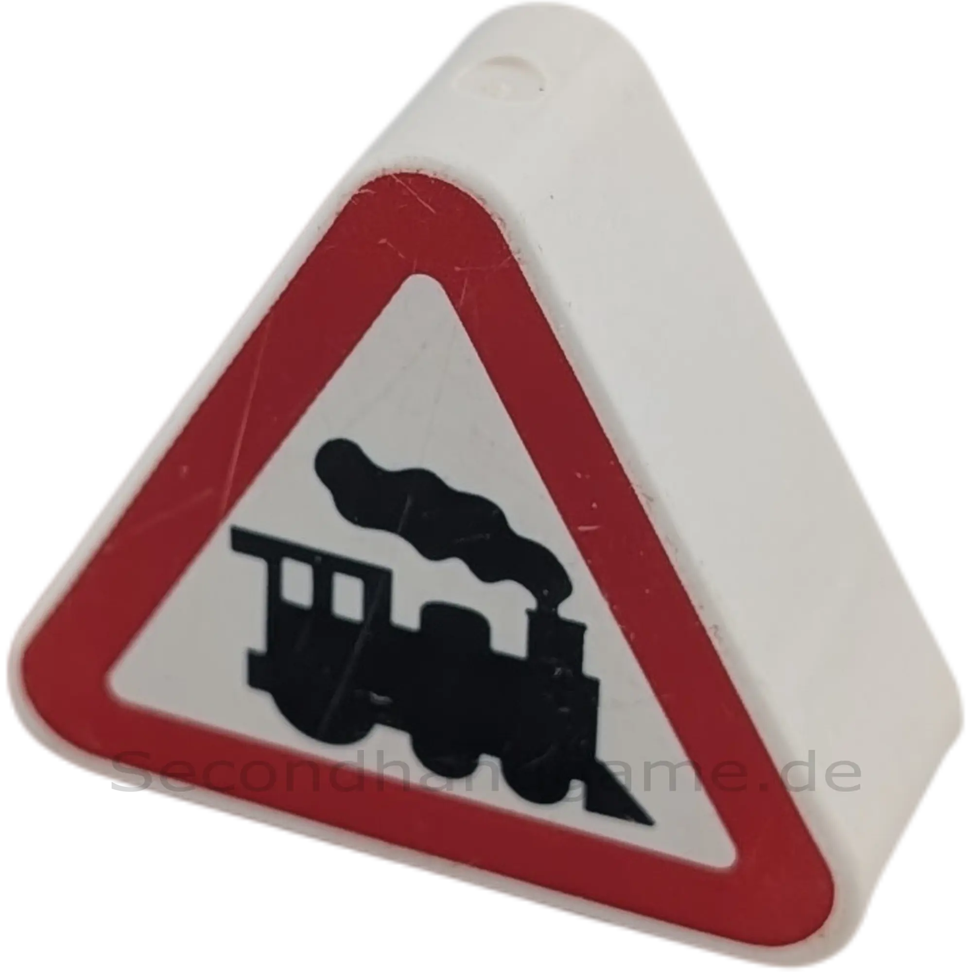 Lego Duplo 42025 Schild Eisenbahn Zug Rot-Weiß Dreieck mit Zug