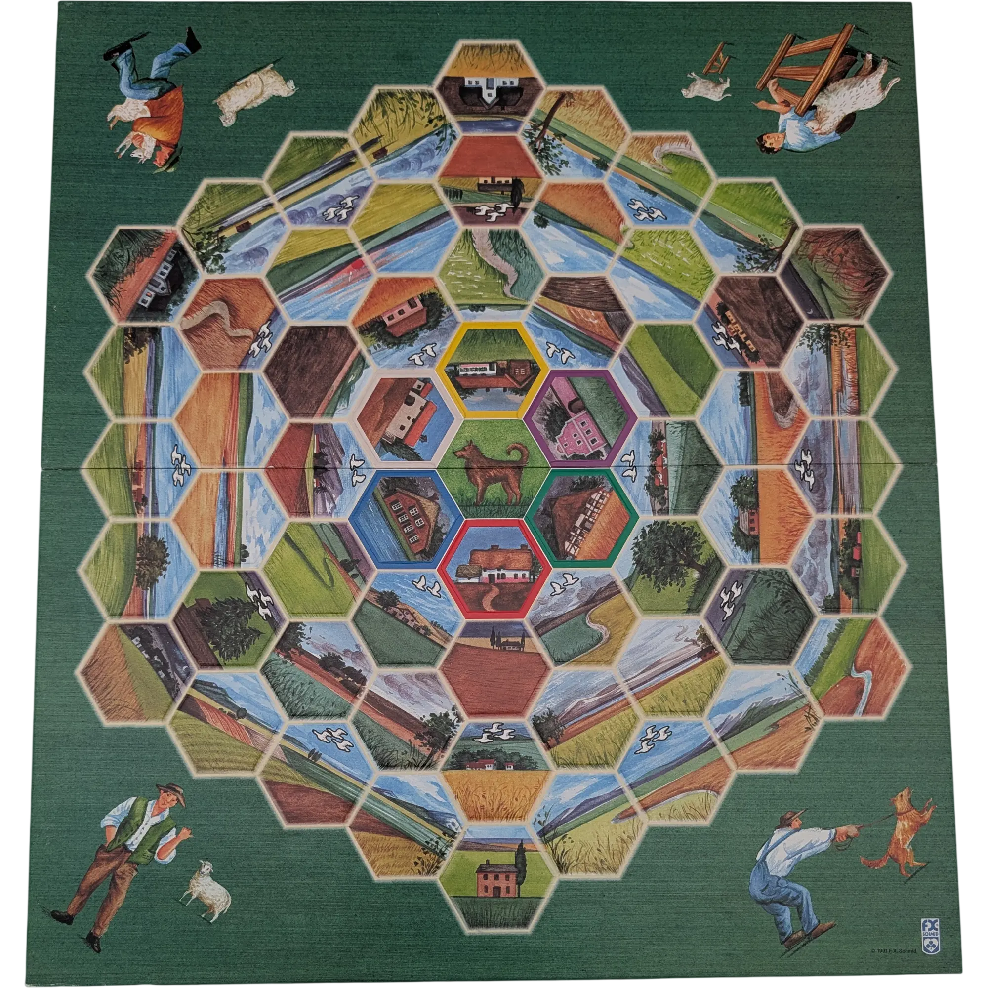 Spielplan Spielbrett FX Schmid Bauernschlau