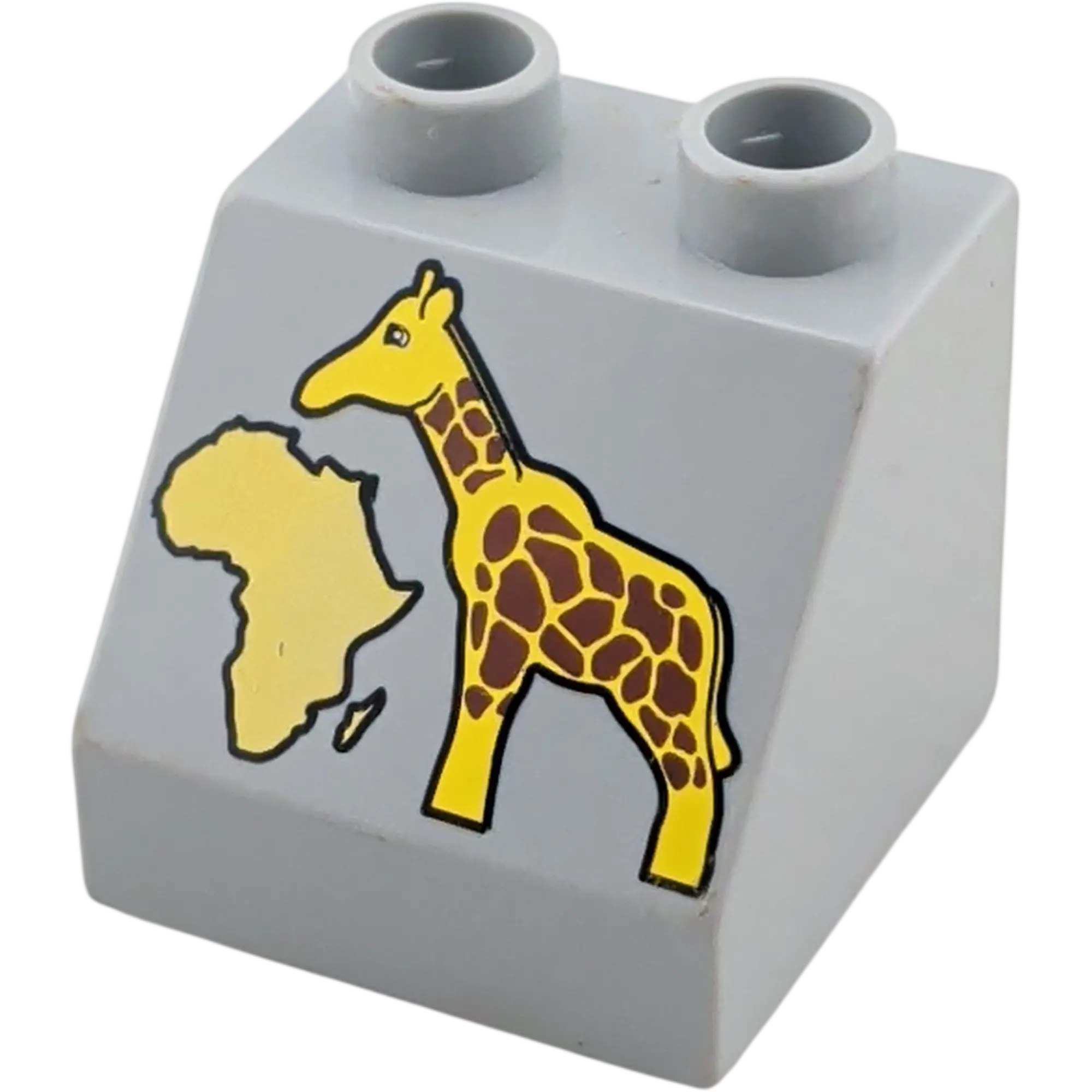 Lego Duplo 6474 Schrägstein 2x2x1 Grau Giraffe