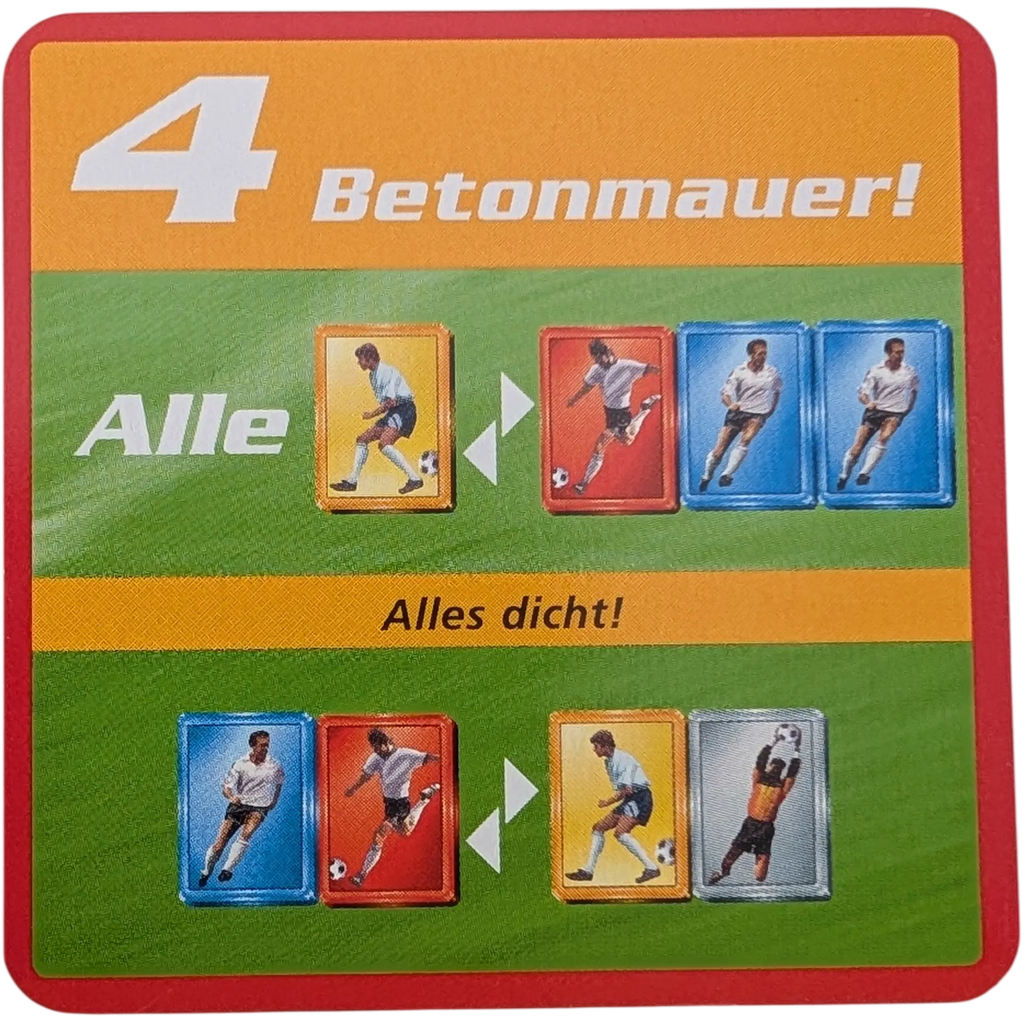 Kosmos Finale Ersatzteile Team Rot Taktikkarte Kampfstärke 4 Betonmauer!