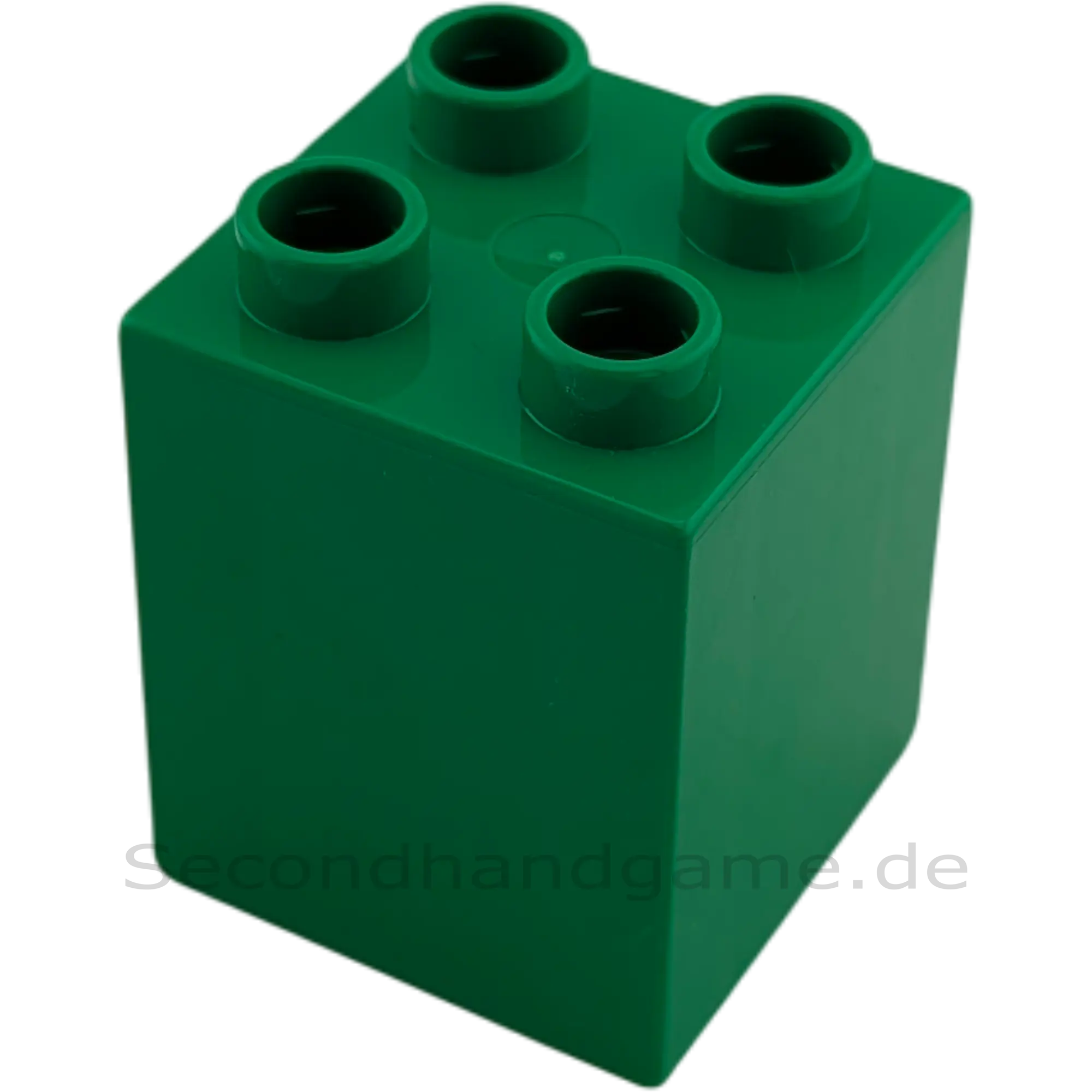 Lego Duplo 2x2x2 Doppelstein Mittelgrün