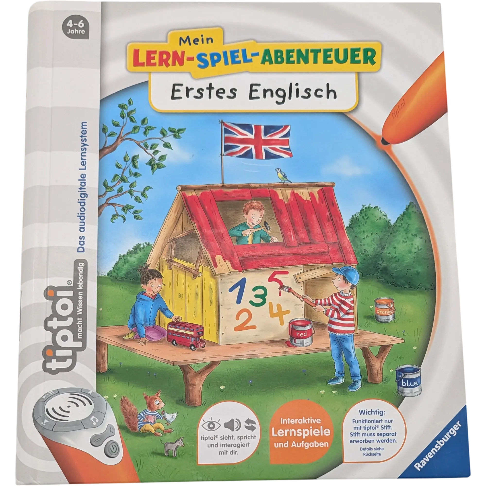 Ravensburger Tiptoi Buch Mein Lern-Spiel-Abenteuer Erstes Englisch 41810