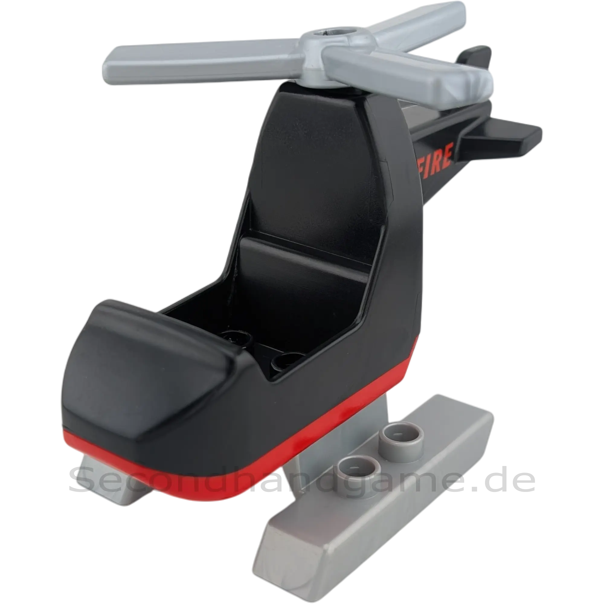Lego Duplo Feuerwehr Hubschrauber Rot Schwarz