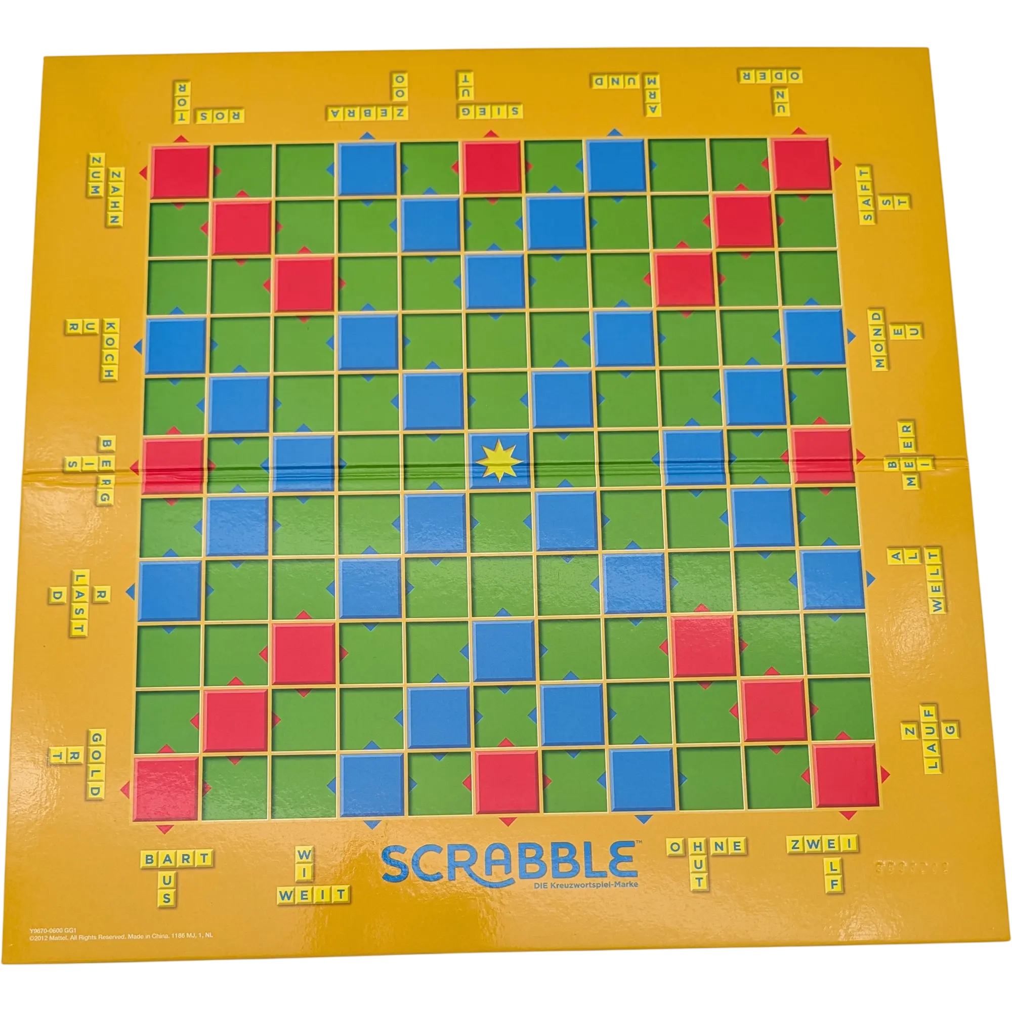 Mattel Spielplan Spielbrett Scrabble Junior