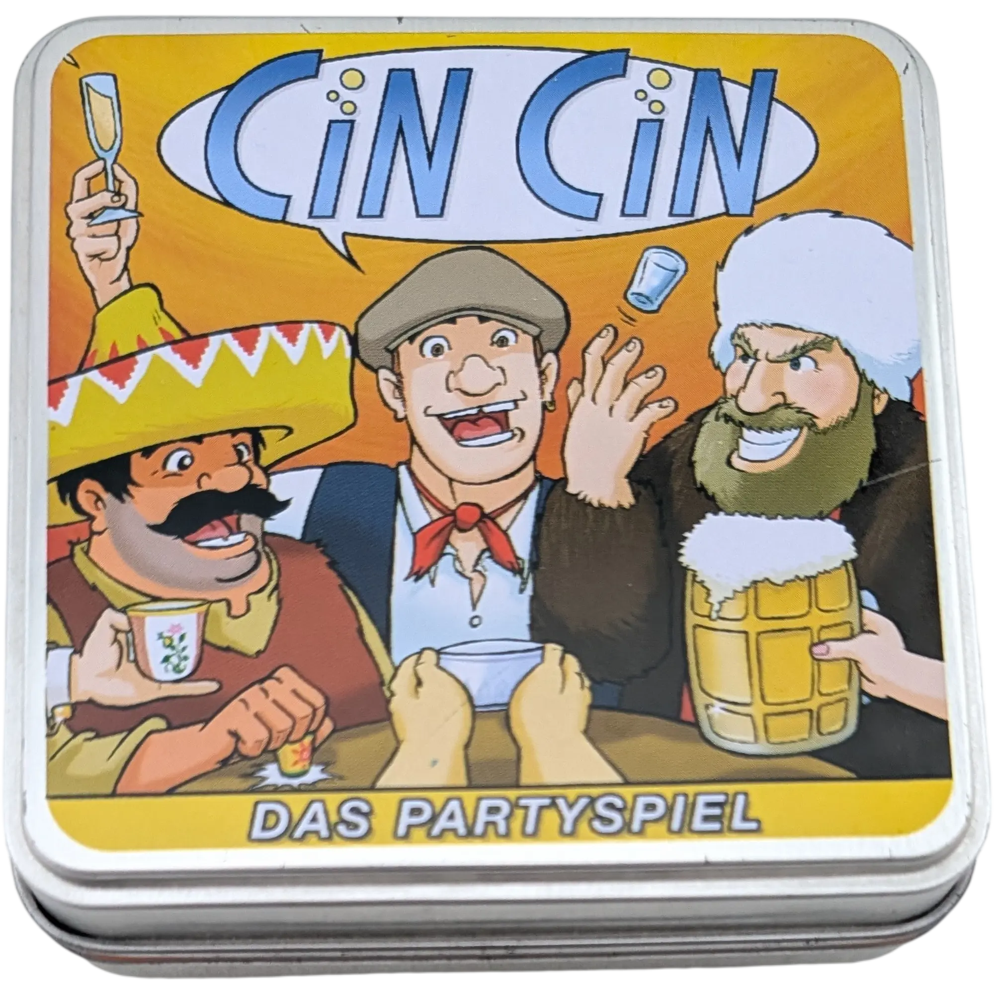 Hutter Trade Interlude Cin Cin Das Partyspiel Kartenspiel in Metalldose