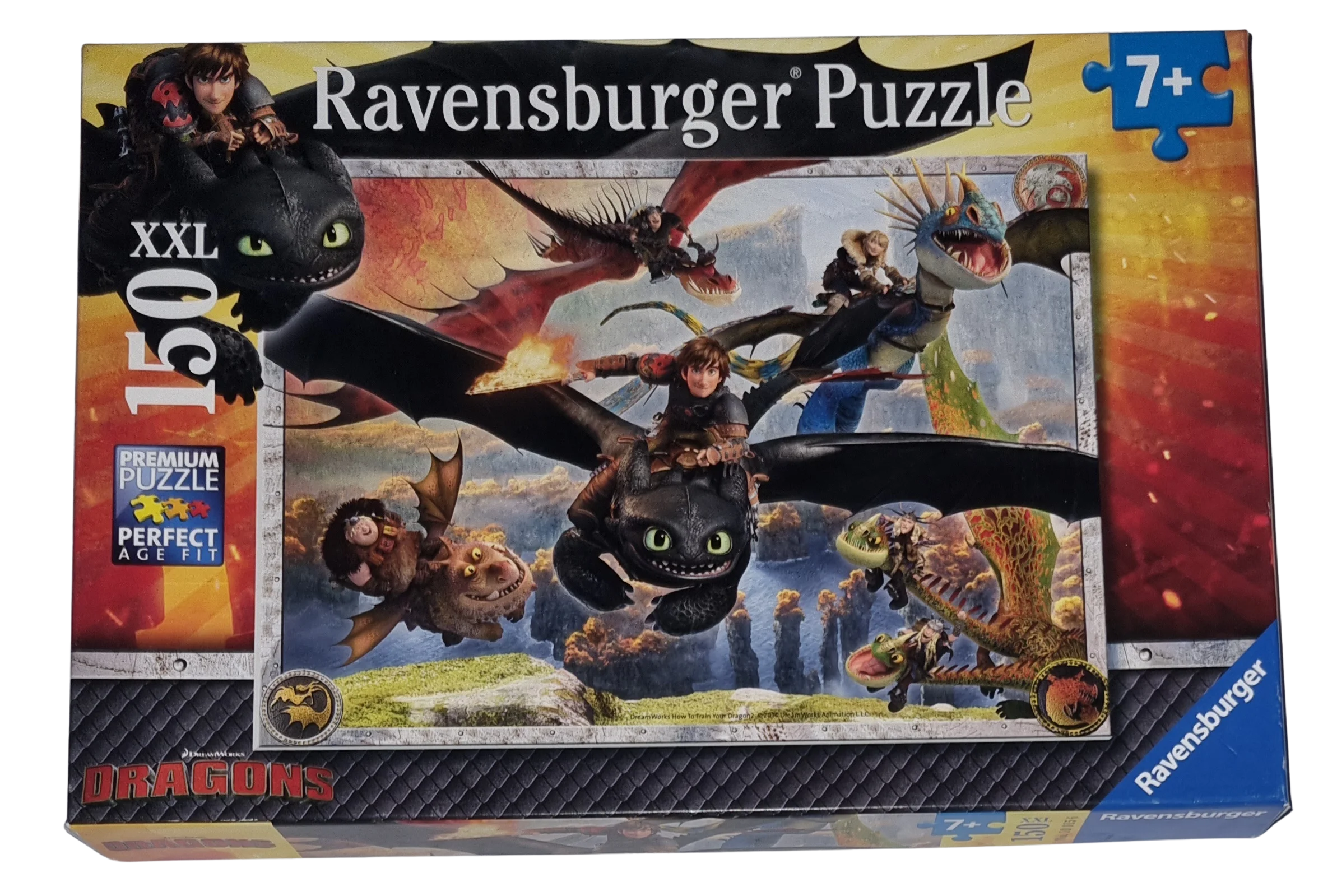 Ravensburger XXL 150 Teile Puzzle Dragons 100156 Drachen zähmen leicht gemacht