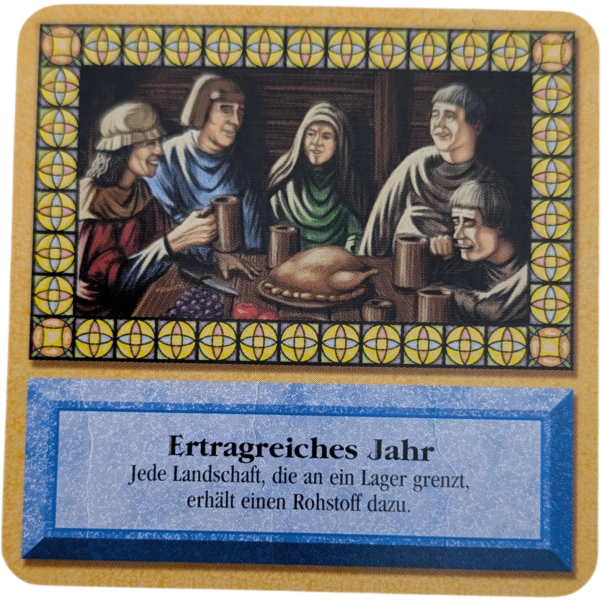 Kosmos Die Siedler von Catan das Kartenspiel Fragezeichen Karte Blau Ertragreiches Jahr